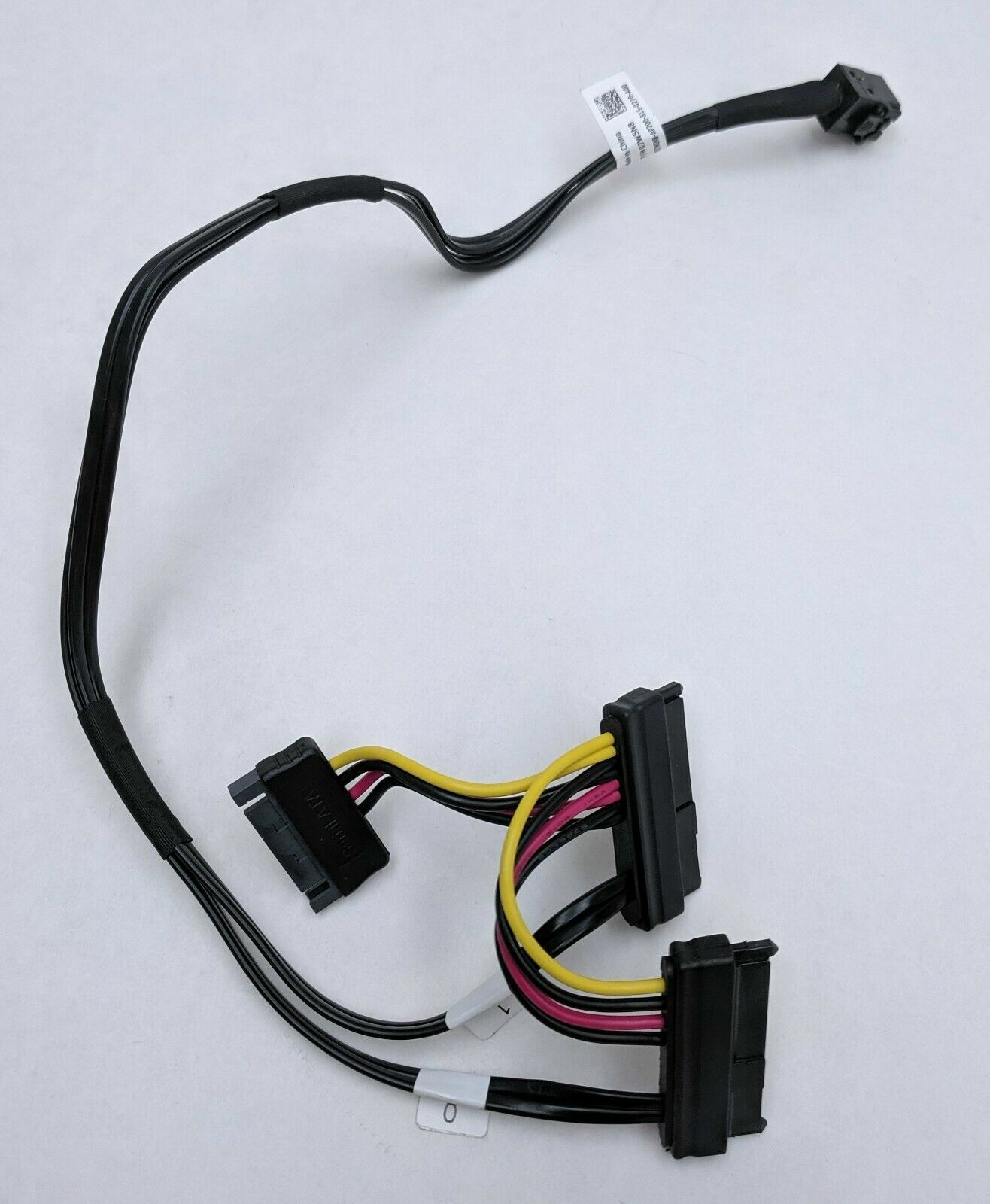Dell 7W5N8 Internal HD-MiniSAS to 2x SAS Drives SFF-8643 to SFF-8482 &Power 18in