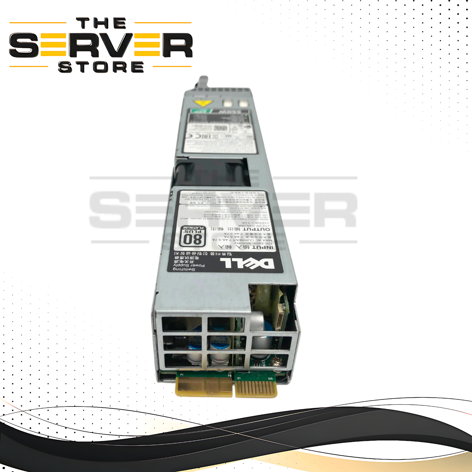 Dell 550W 80+ Platinum Hot-Swap Redundant Power Supply for PowerEdge 13G & 14G Servers (R430, R440, R6415). P/N: NCNFF, 0NCNFF.