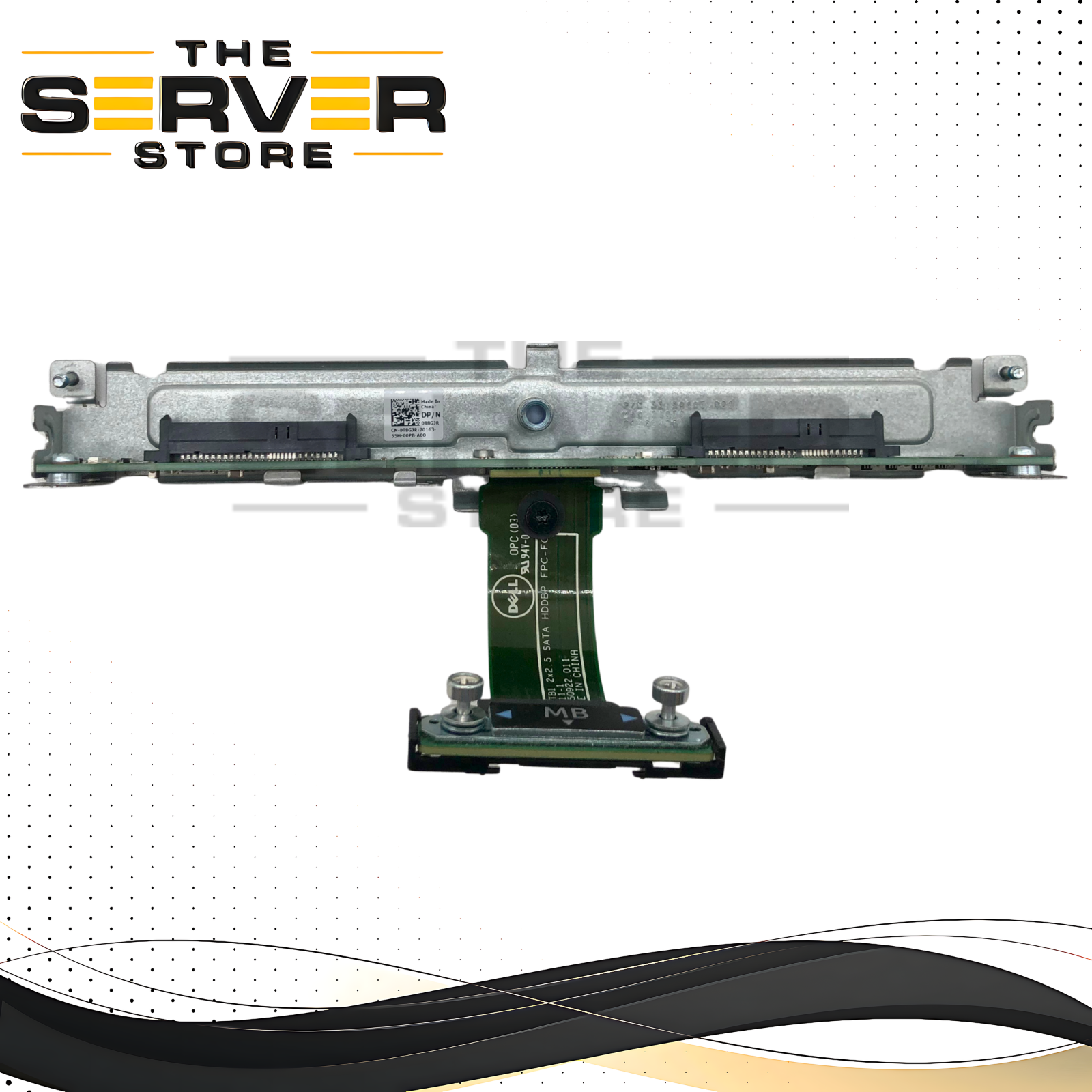 Dell PowerEdge FC630 Blade Server 2-Bay 2.5" SFF SAS/SATA Hard Drive Backplane with Bracket. P/N: T8GJR, 0T8GJR.