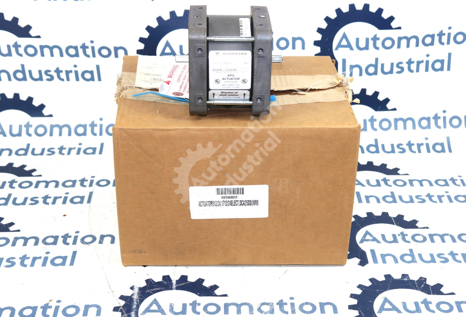 8256-022 By Woodward 10-16VDC EPG Actuator New Surplus New Factory Package