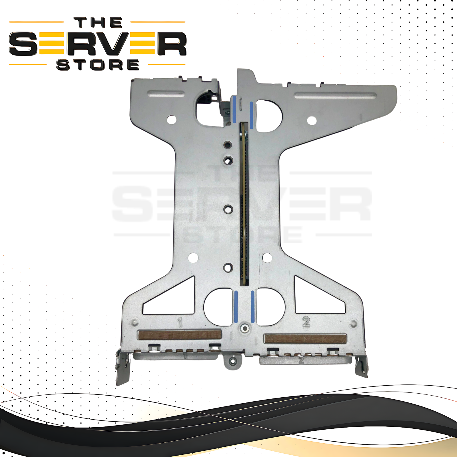 Dell PowerEdge R250 / R350 Server PCIe Gen4 x16 Riser Card Assembly with Cage. P/N: 3WNVY, 03WNVY.