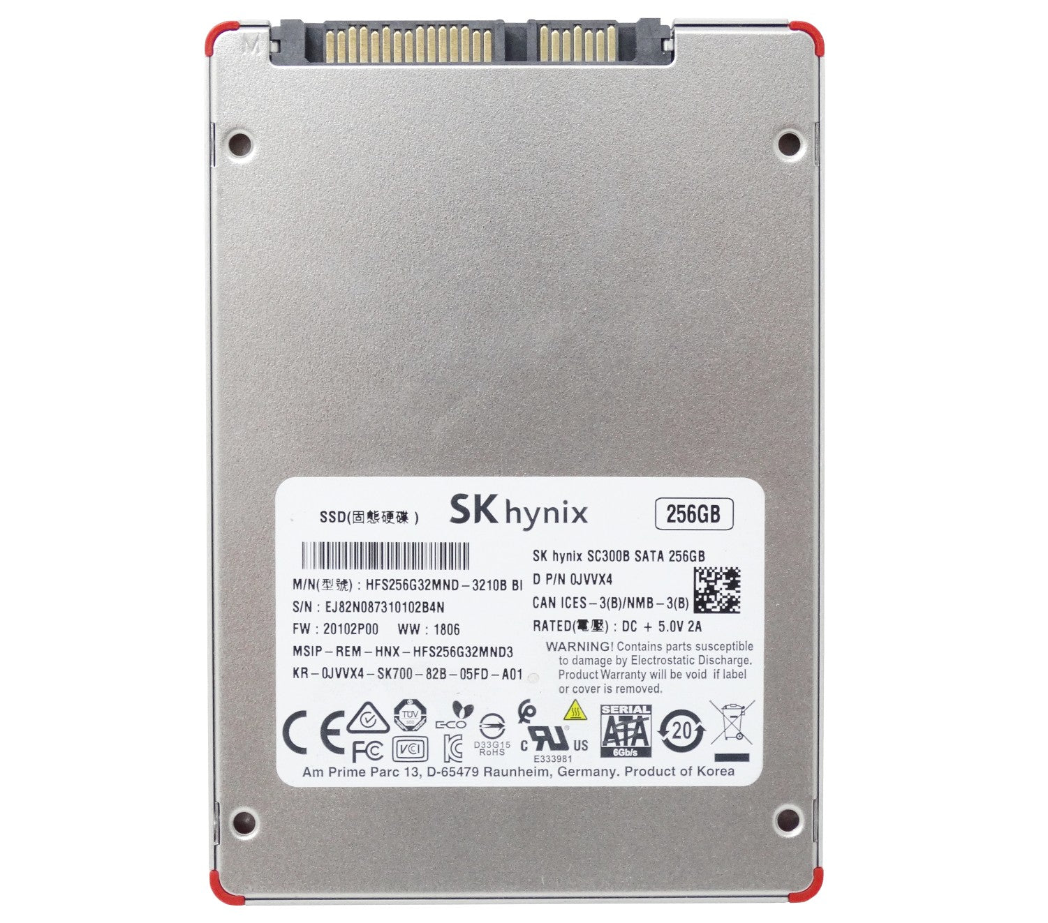 Dell Hynix 256GB MLC SATA 6Gbps 2.5'' SSD Solid State Drive (0JVVX4)