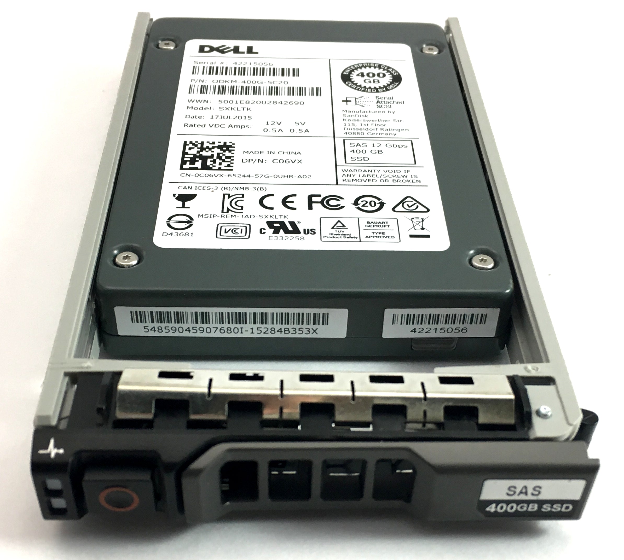 Dell 400Gb 12Gbps SAS 2.5'' Solid State Drive SSD (C06VX)