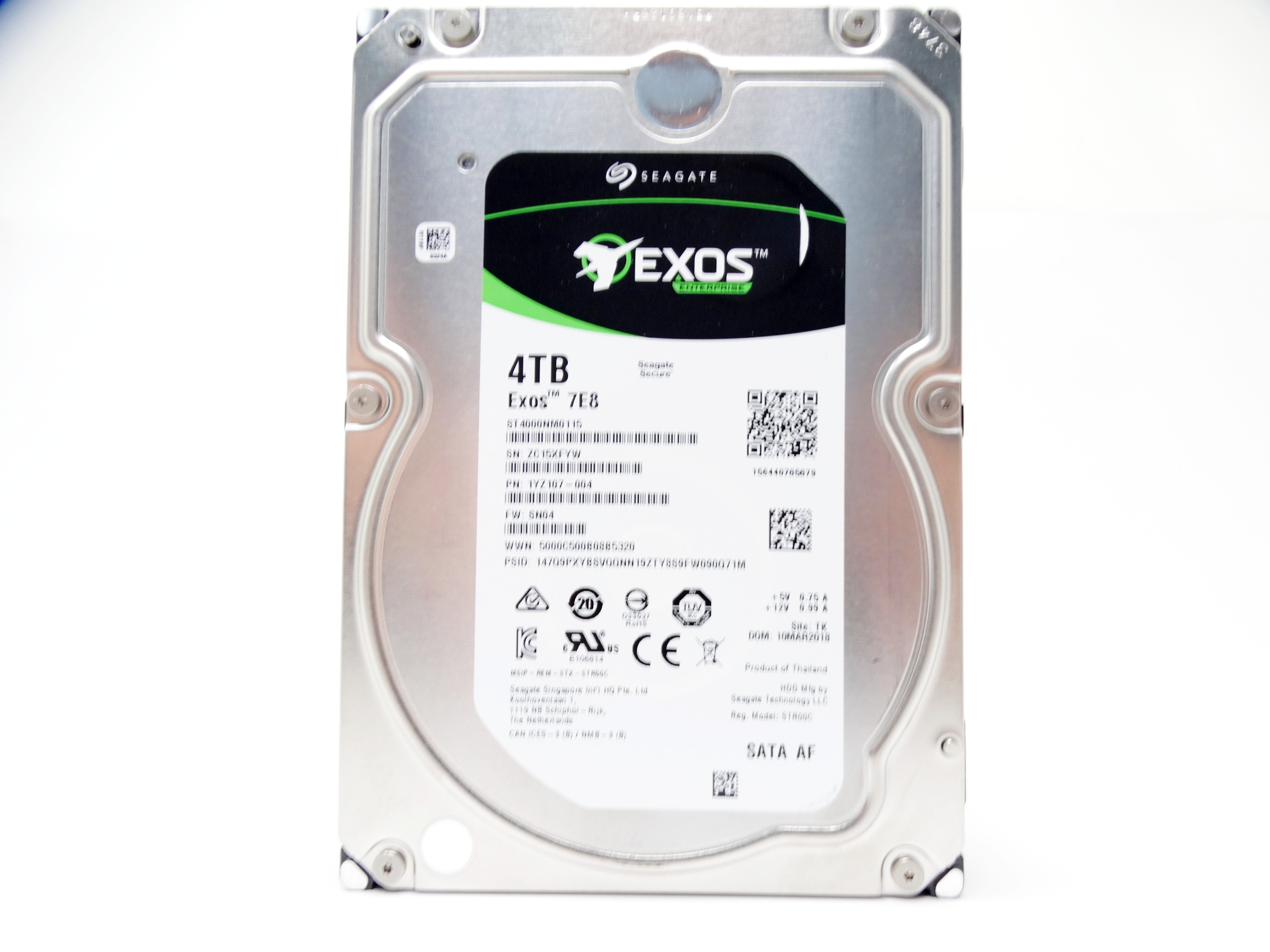 Seagate Exos 7E8 4TB 6Gbps SATA 3.5'' Enterprise HDD Hard Drive (ST4000NM0115)