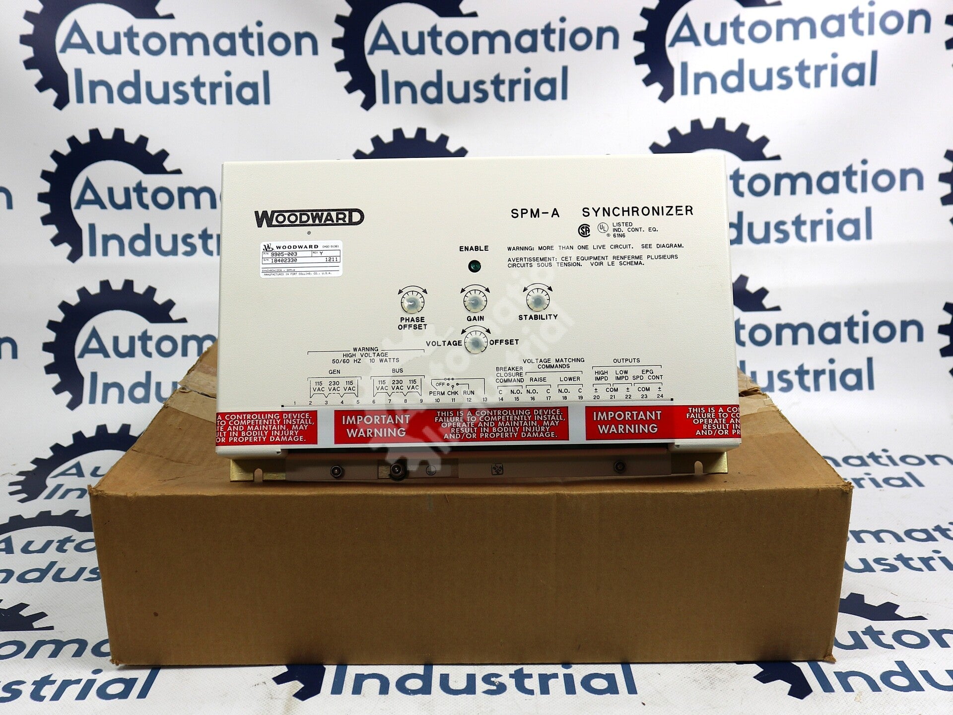 9905-003 By Woodward Speed & Phase Matching Synchronizer Module NSFP