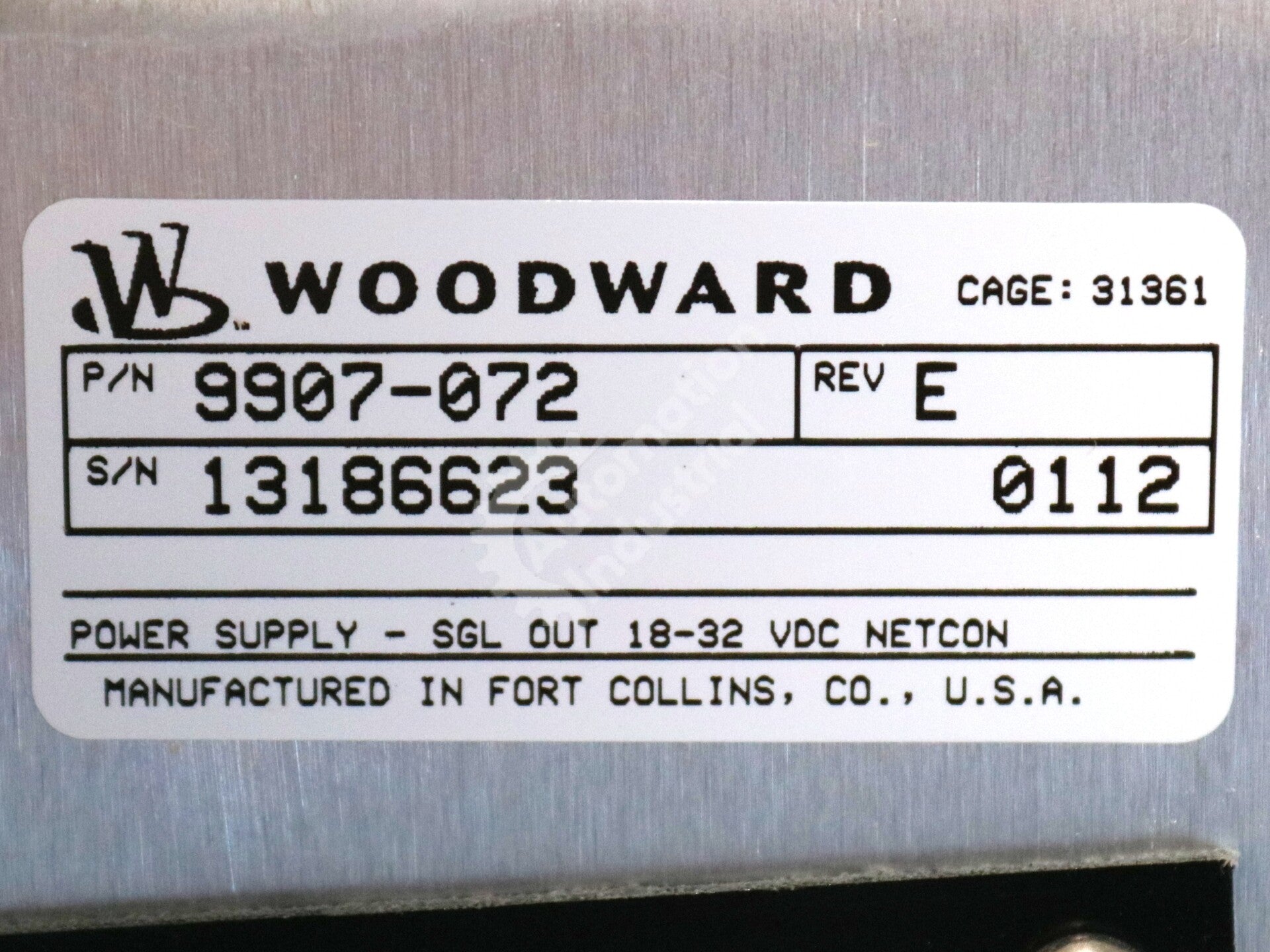 9907-072 By Woodward 24 VCD Power Supply Module NSFP