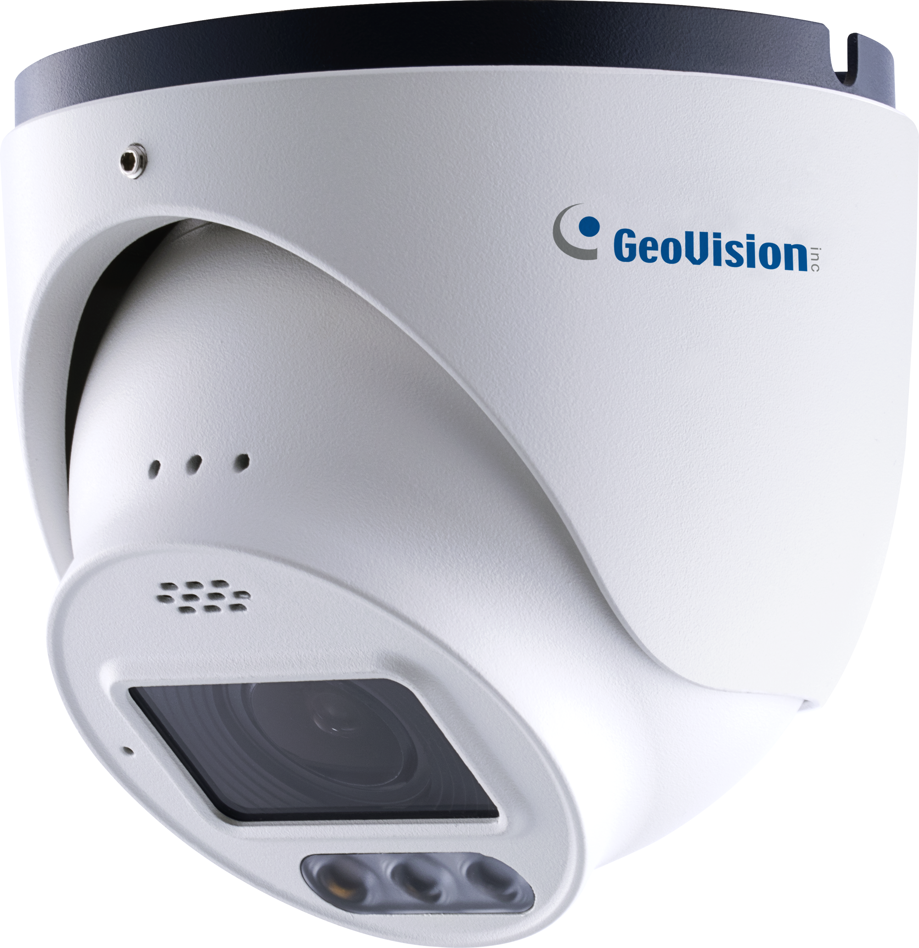 Geovision GV-GEBF4911+1TB (125-GEBF491-256G) Cloud AI 4MP WDR Pro Eyeball Dome IP Camera, H.265 4.3x Zoom Super Low Lux Full Color Warm LED, 1TB Micro SD