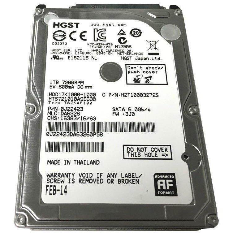 HGST 1TB 32MB Cache 7200RPM SATA III (6.0Gb/s) 2.5" PS3 &amp; PS4 Hard Drive 0J22423-FoxTI