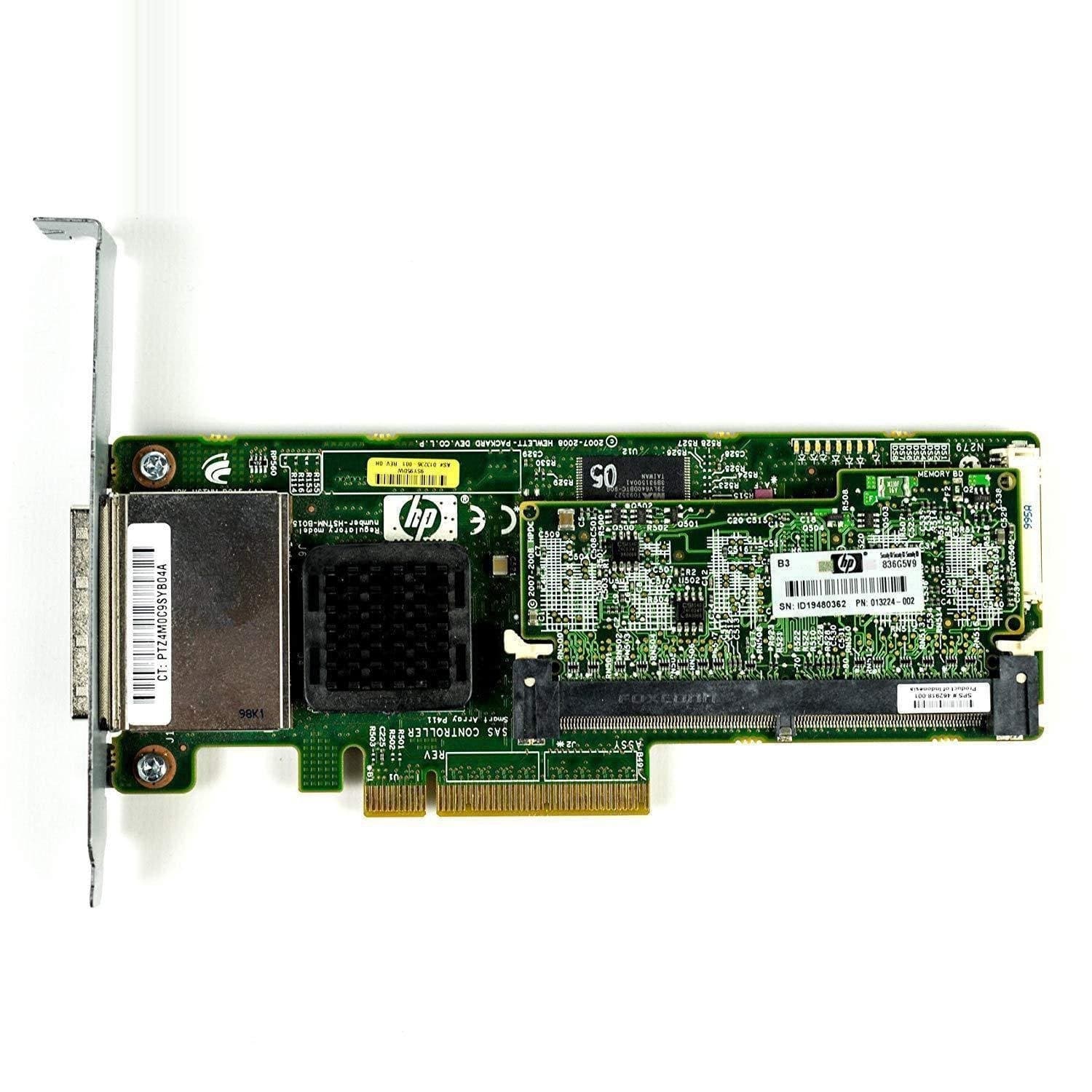 HP Smart Array P411 SAS RAID Controller - Serial Attached SCSI - PCI Express x8 - Plug-in Card - 0, 1, 1+0, 5, 5+0-512MB-FoxTI