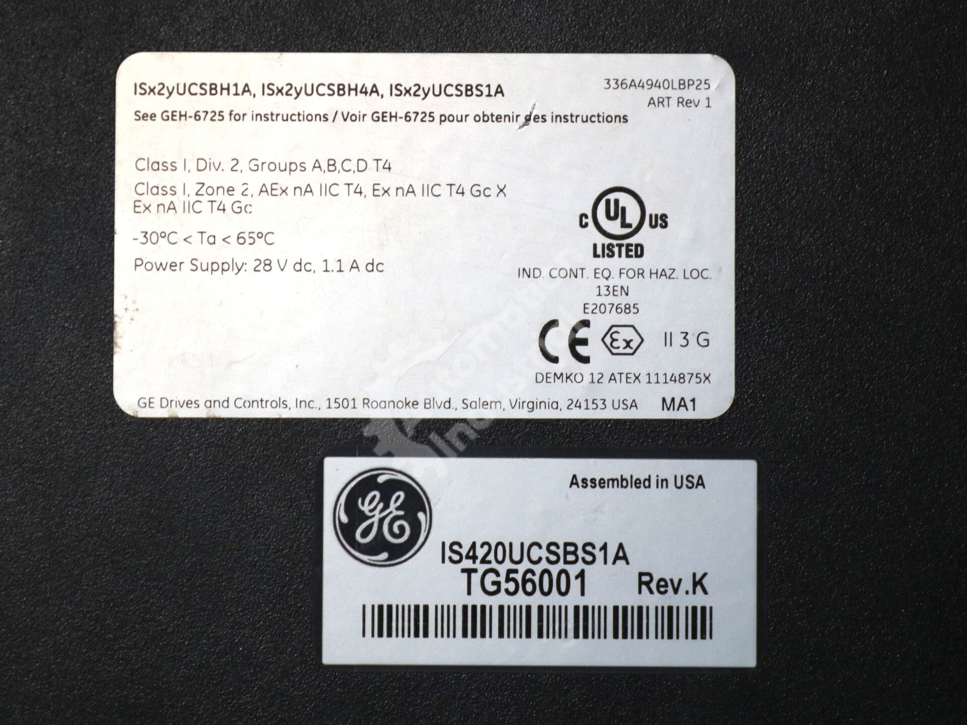 IS420UCSBS1A By GE Safety Processing Board Mark Vle & Mark VleS NSFP