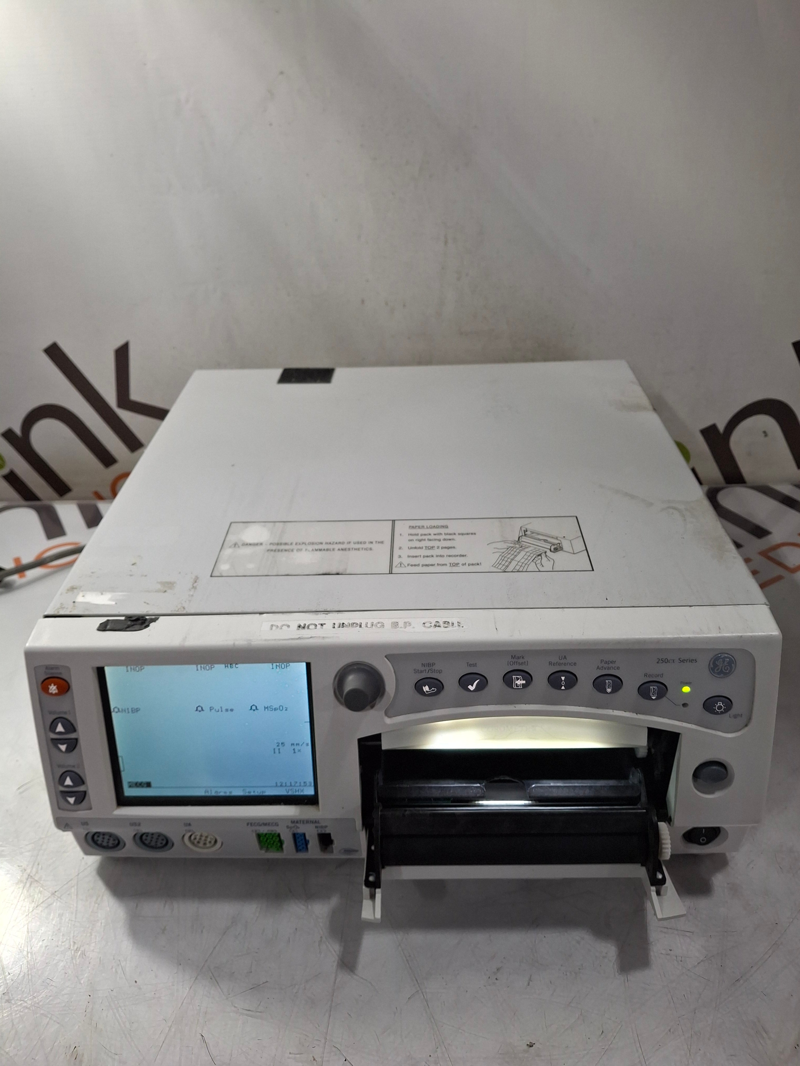 GE Healthcare Corometrics 250cx Series Model 259cx-a Fetal Monitor