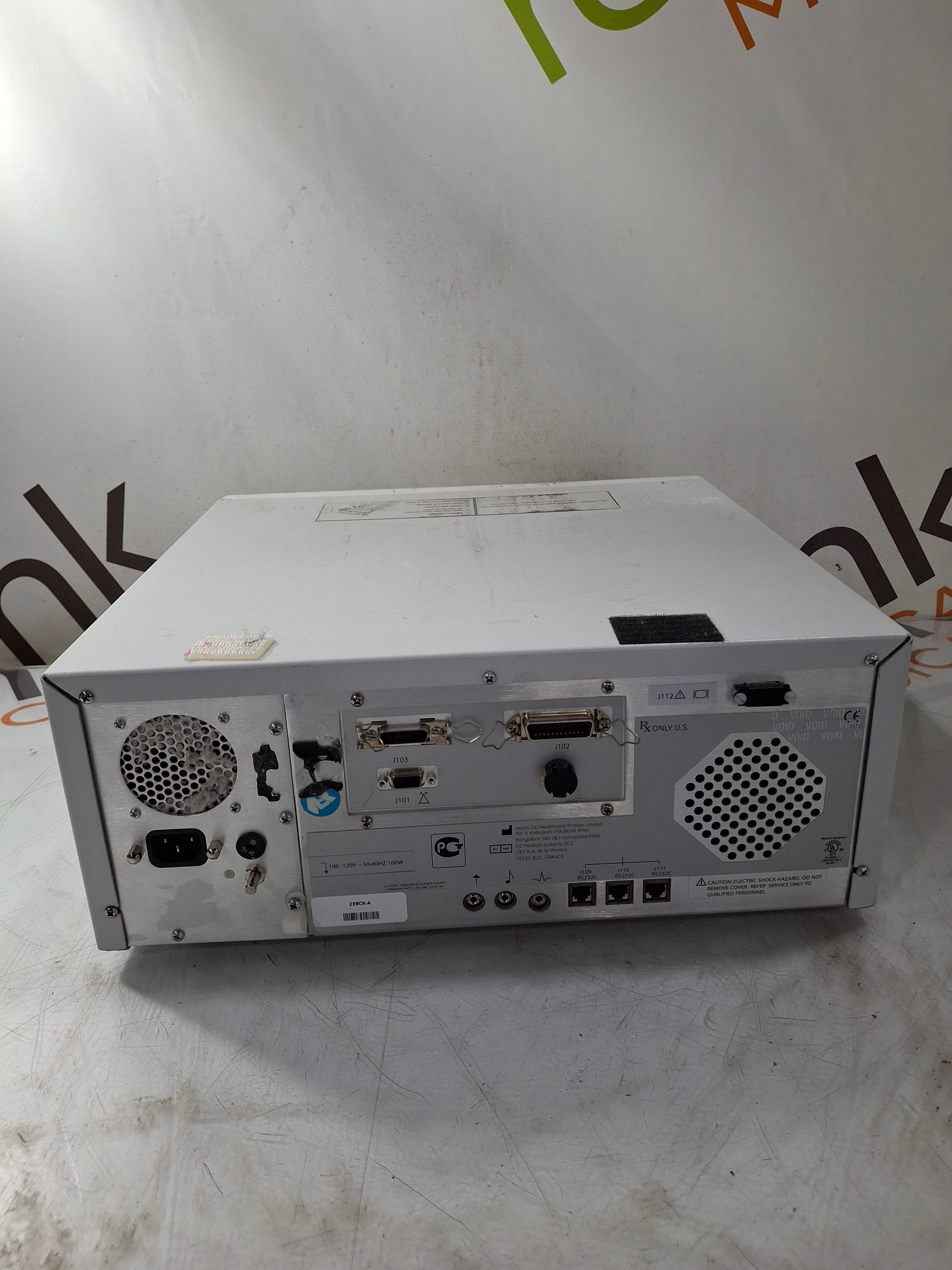 GE Healthcare Corometrics 250cx Series Model 259cx-a Fetal Monitor
