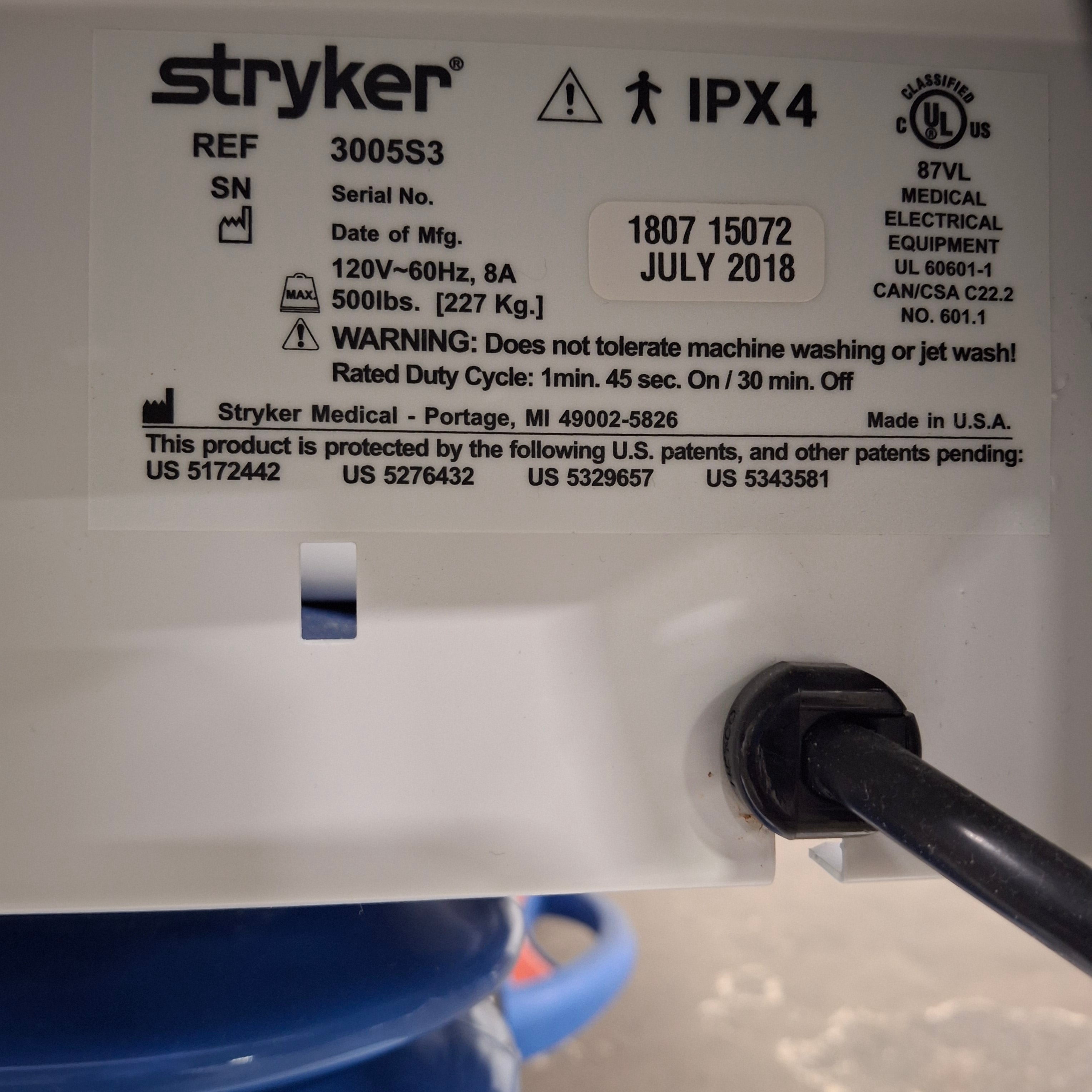 Stryker Secure III 3005 Hospital Bed