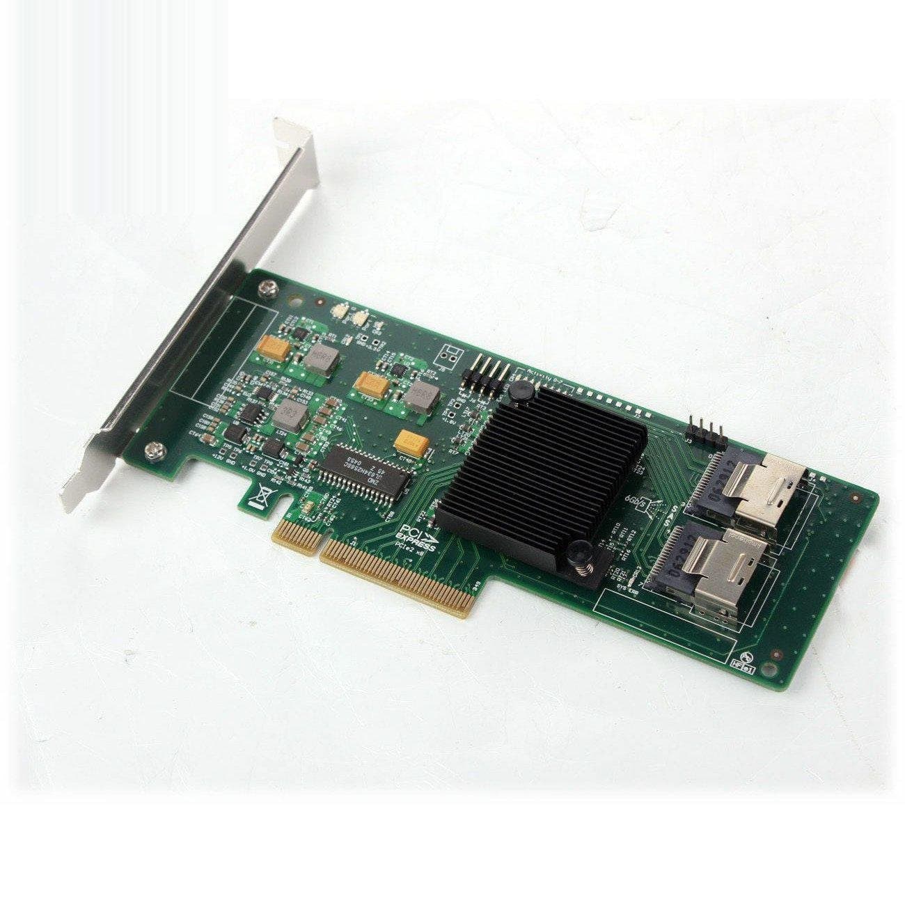 LSI Controller Card SAS 9211-8i IT Mode 8 Port 6Gb/s + 2*SFF-8087 SATA Cable-FoxTI