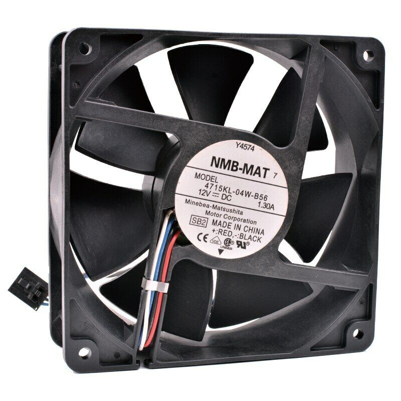 NMB MAT 4715KL-04W-B56 4Pin 12V 1.30A PWM Fan 120x120x38