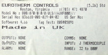 Cargar imagen en el visor de la galería, 808/0/0/0/0/0/QLS By Eurotherm vertical temperature controller 808 Series NFSP
