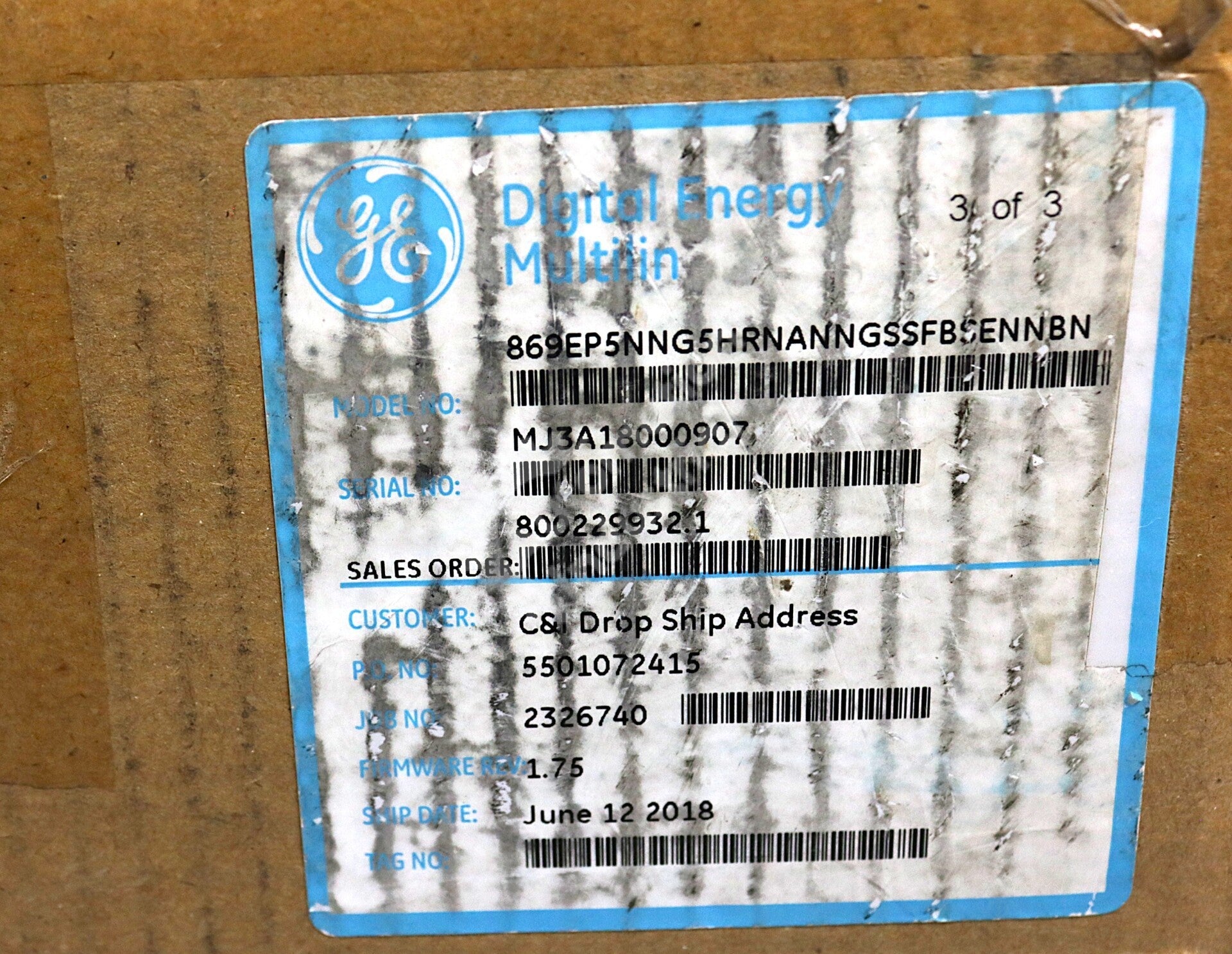 869-EP5NNG5HRNANNGSSFBSENNBN By GE Multilin 869 Protection Relay System NSFP