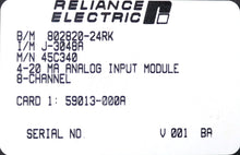 Carregar imagem no visualizador da galeria, 45C340 By Reliance Electric J-3048A 4-20-MA Analog Input Module NSFP AutoMate
