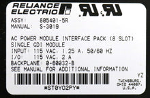 Carregar imagem no visualizador da galeria, 805401-5R By Reliance Electric 0-60032-B 8-Slot AC Power Interface Module NSNB
