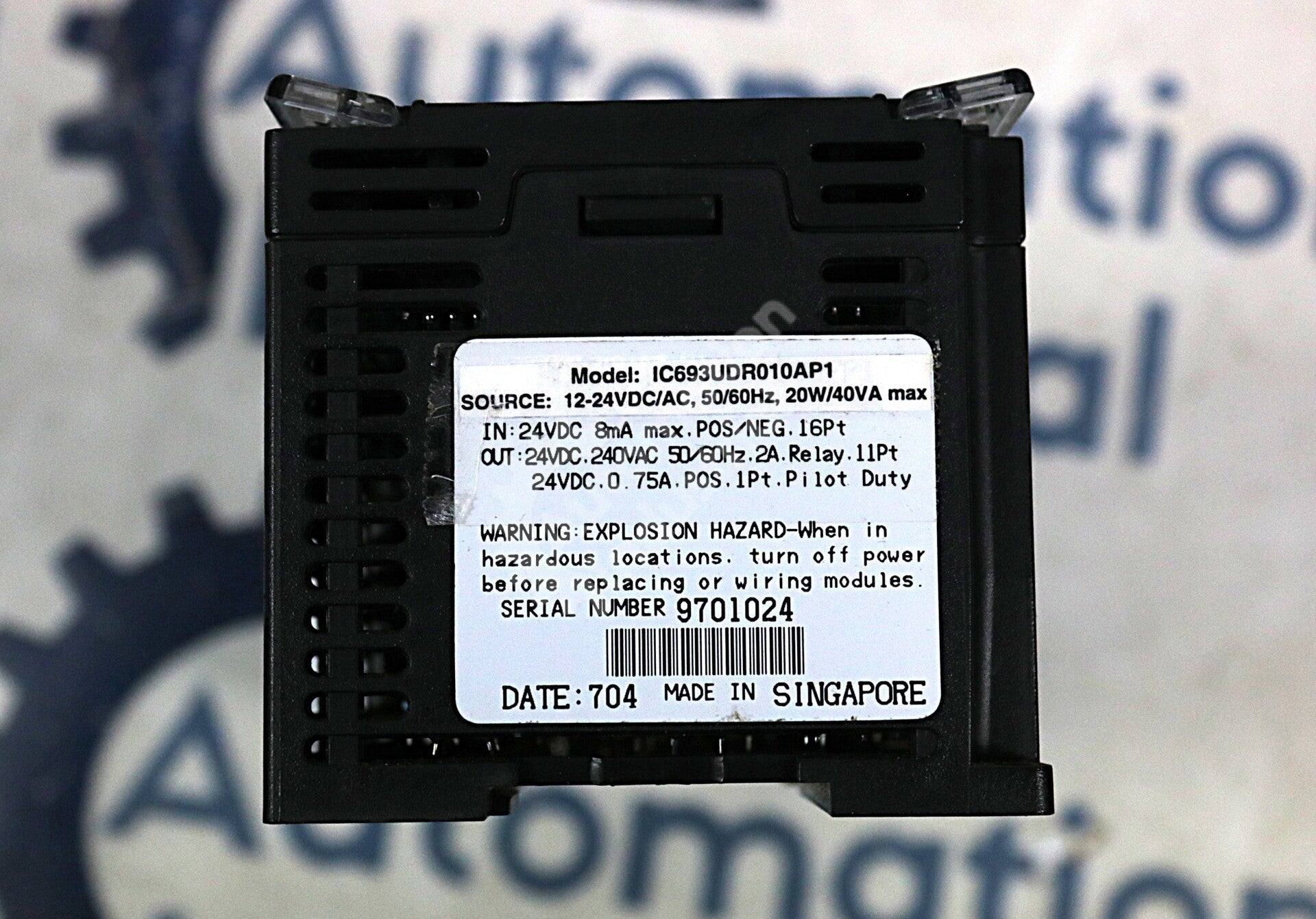 IC693UDR010 By GE Fanuc 90 Micro 24VDC 11PT Relay Programmable Controller
