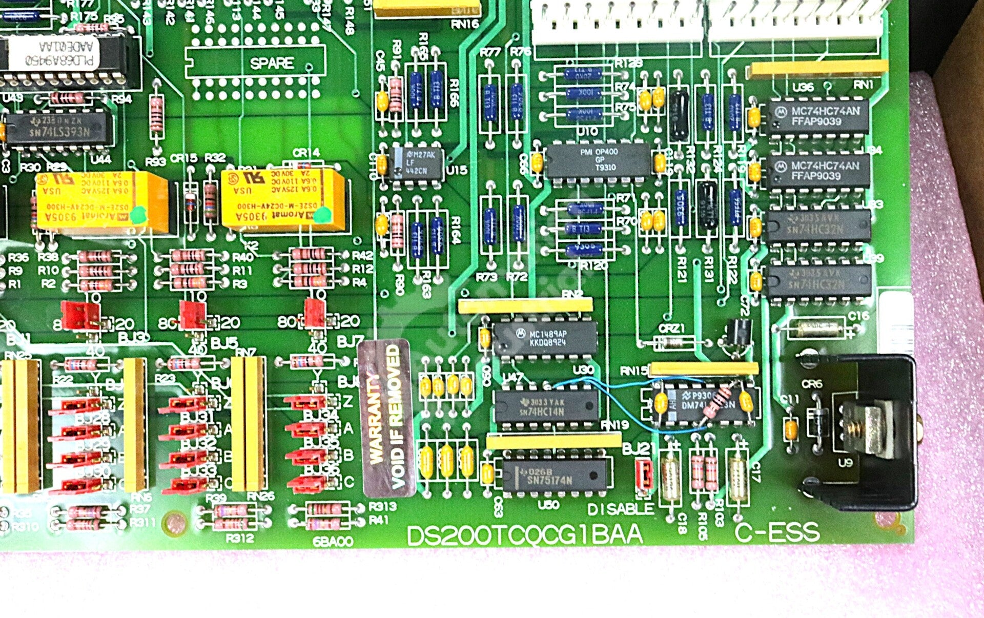 DS200TCQCG1B By General Electric DS200TCQCG1BAA RST Overflow Board