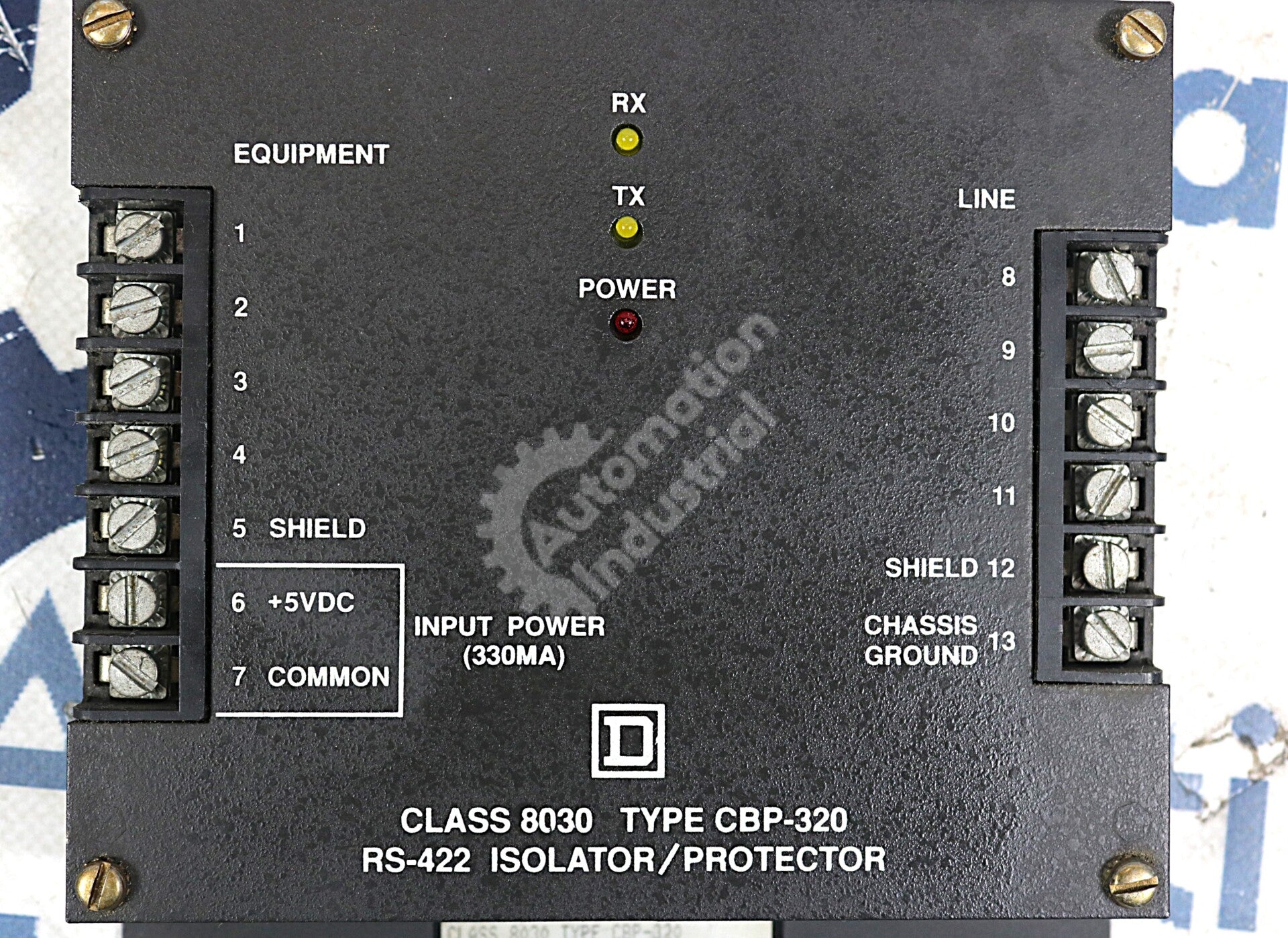 CBP-320 by Square D Sy/Max Class 8030 5VDC RS-422 Isolator/Protector