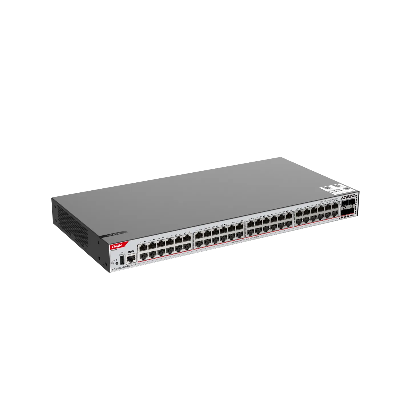 Ruijie RG-S5350-48GT4XS-P-E 48×Gigabit PoE+ & 4×10G SFP+ L3 Switch