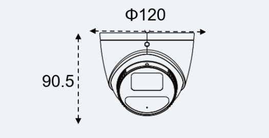 Eagle Eye Pro Camera PT02 Outdoor Turret 5Mpix, 2.8-12mm moto lens, IR, IP66, NDAA,  POE, SDCard (EN-CPUT-002a)