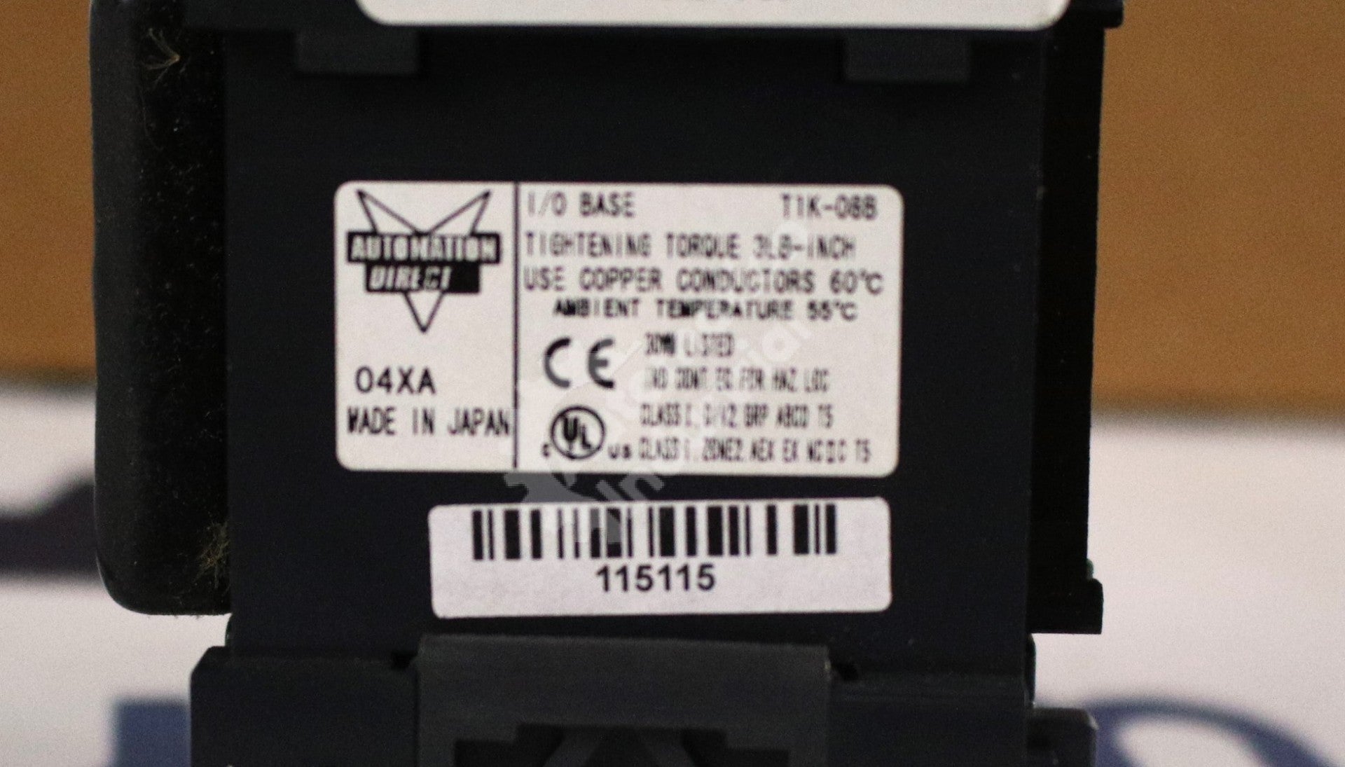 T1K-08B by Automation Direct 12AWG 3 Row Half Size Terminal I/O Base Module