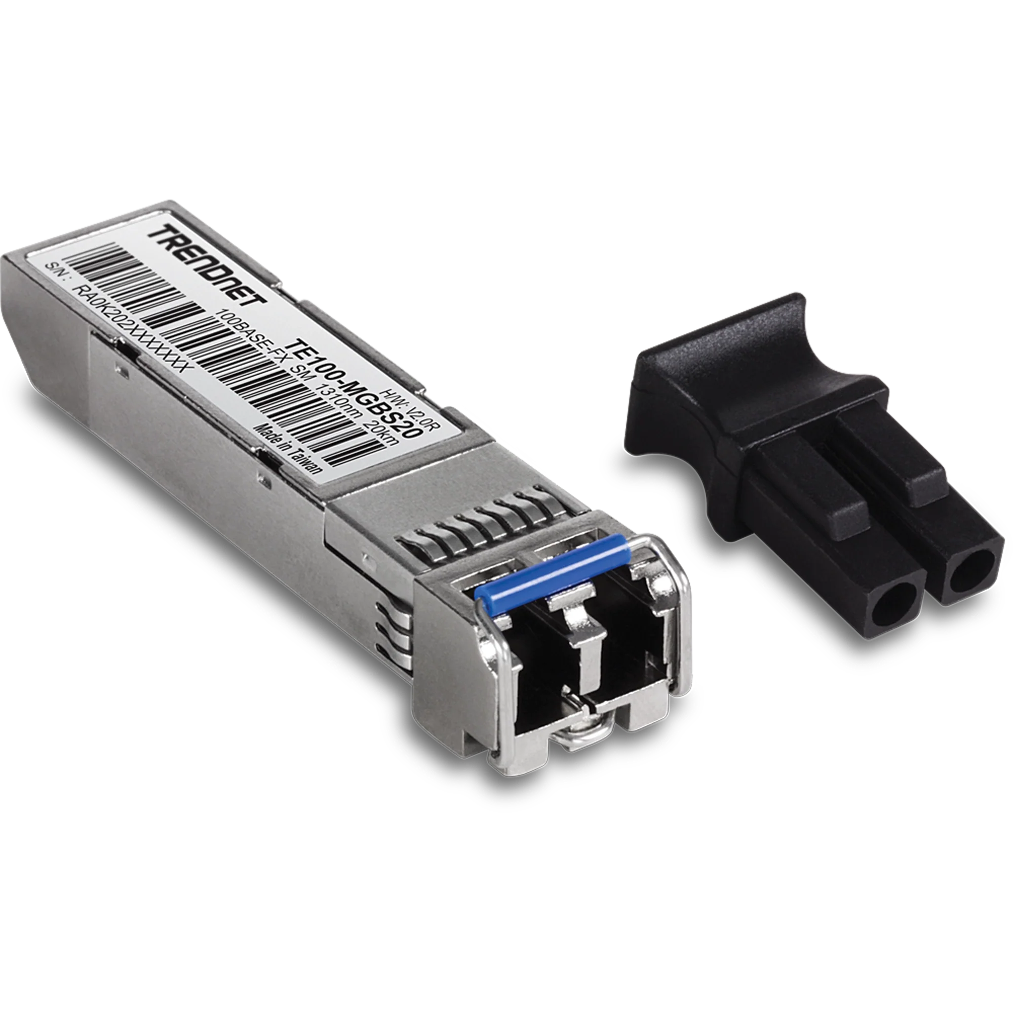 TRENDnet TE100-MGBS20 Mini-GBIC Multi-Mode 100-Base-LX LC Module (20KM)
