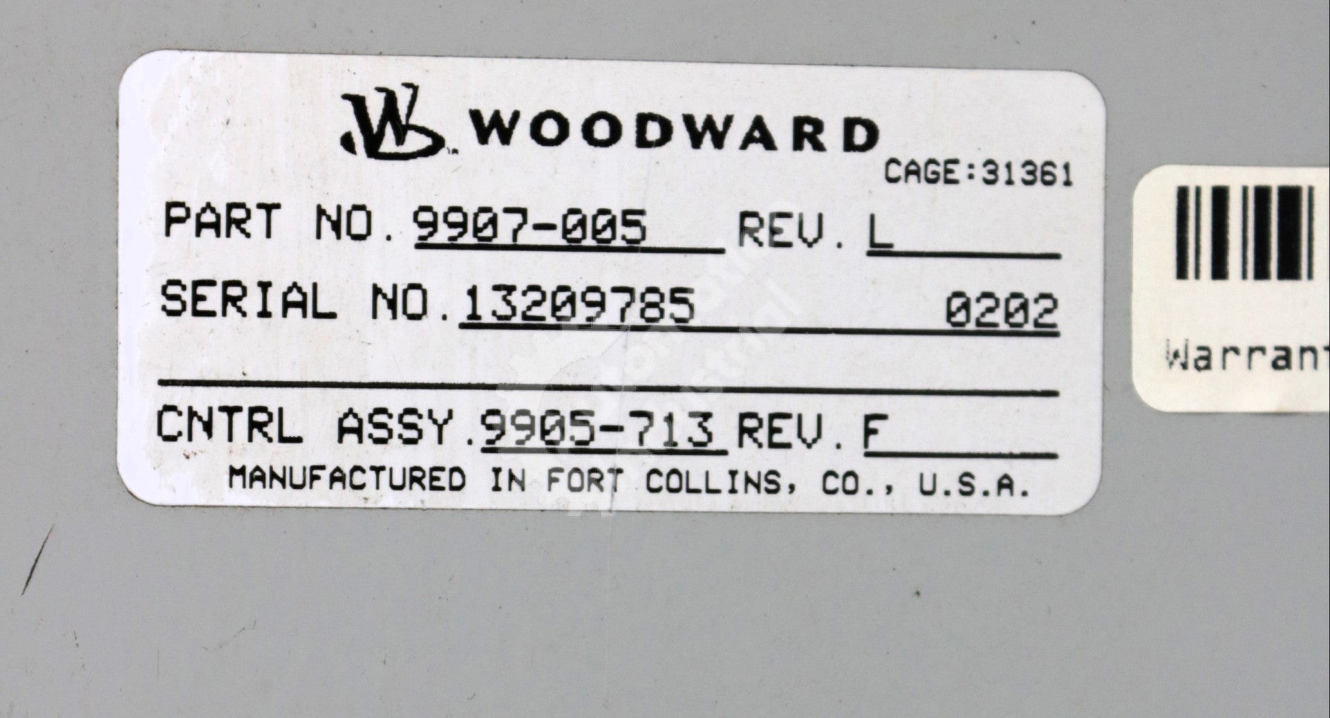 9907-005 by Woodward Master Synchronizer & Load Control MLSC Series