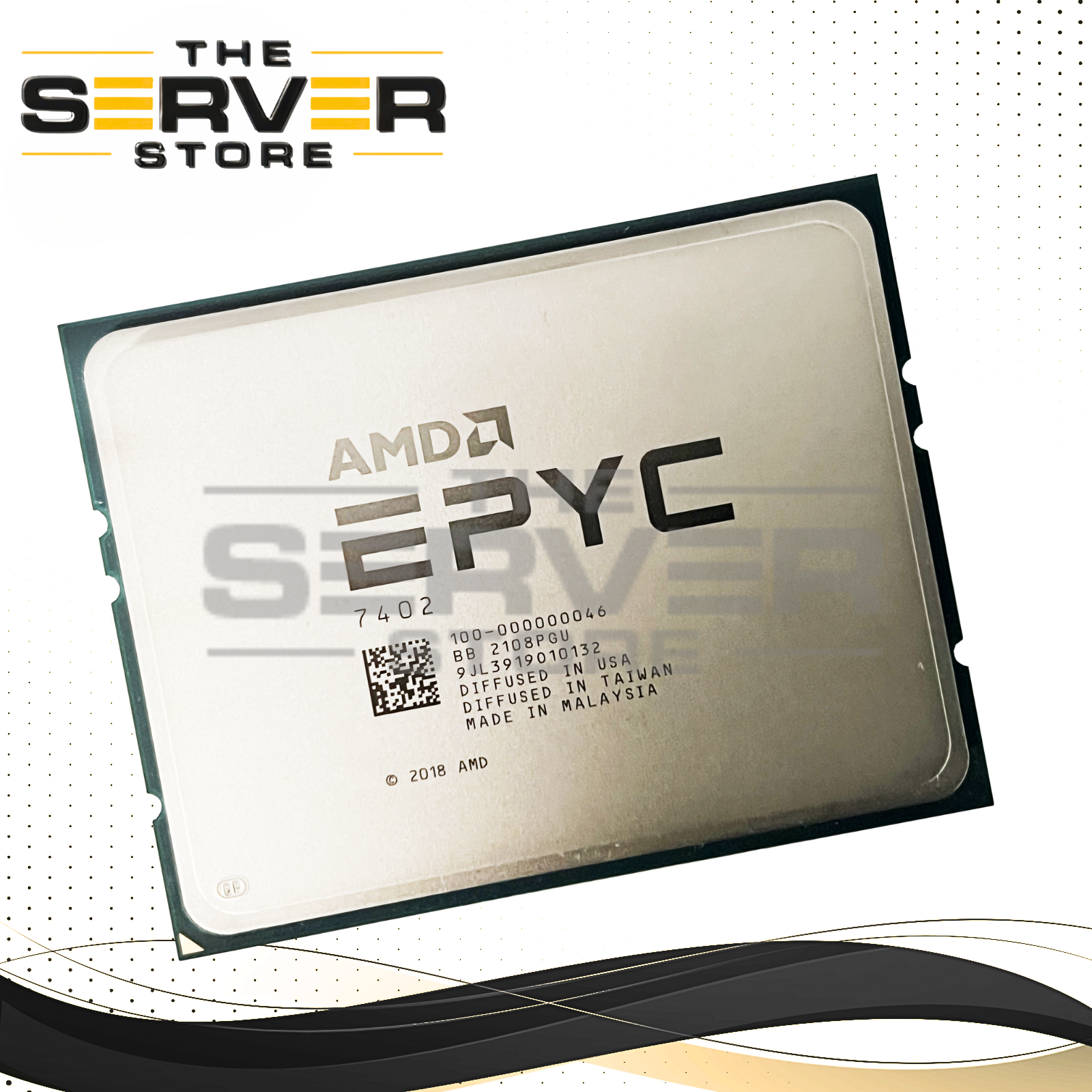 AMD EPYC 7402 2.8GHz 24C 128MB 180W Socket SP3 CPU (Dell Locked) 100-000000046