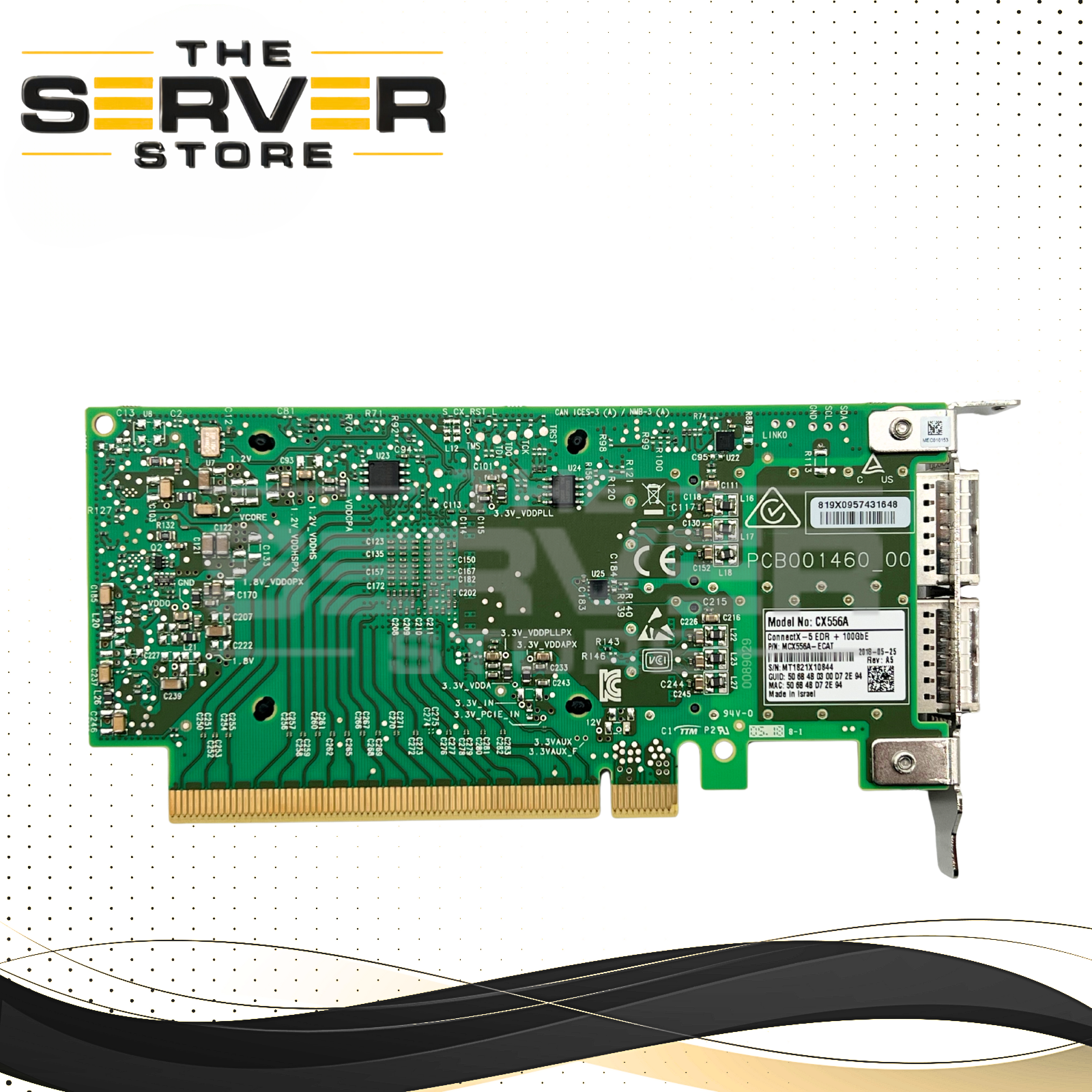 Mellanox CX556A ConnectX-5 VPI 2P QSFP28 Ethernet/InfiniBand NIC MCX556A-ECAT  (Low Profile Bracket)