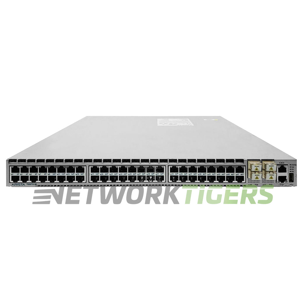 NEW Arista DCS-7050TX-96-R 48x 10GB Copper 12x 40GB (4x MXP) B-F Air Switch