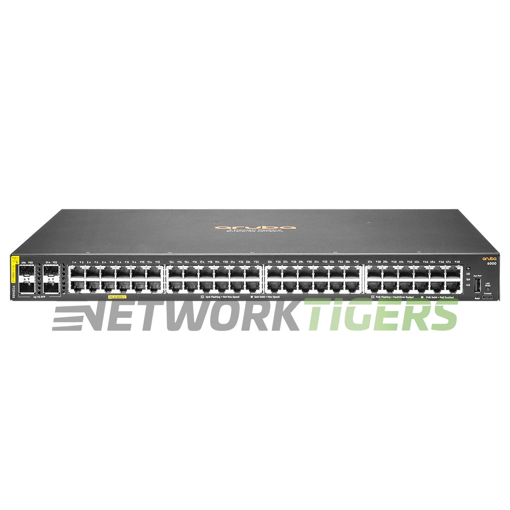HPE Aruba R8N85A CX 6000 Series 48x 1GB PoE+ RJ45 4x 1GB SFP Switch