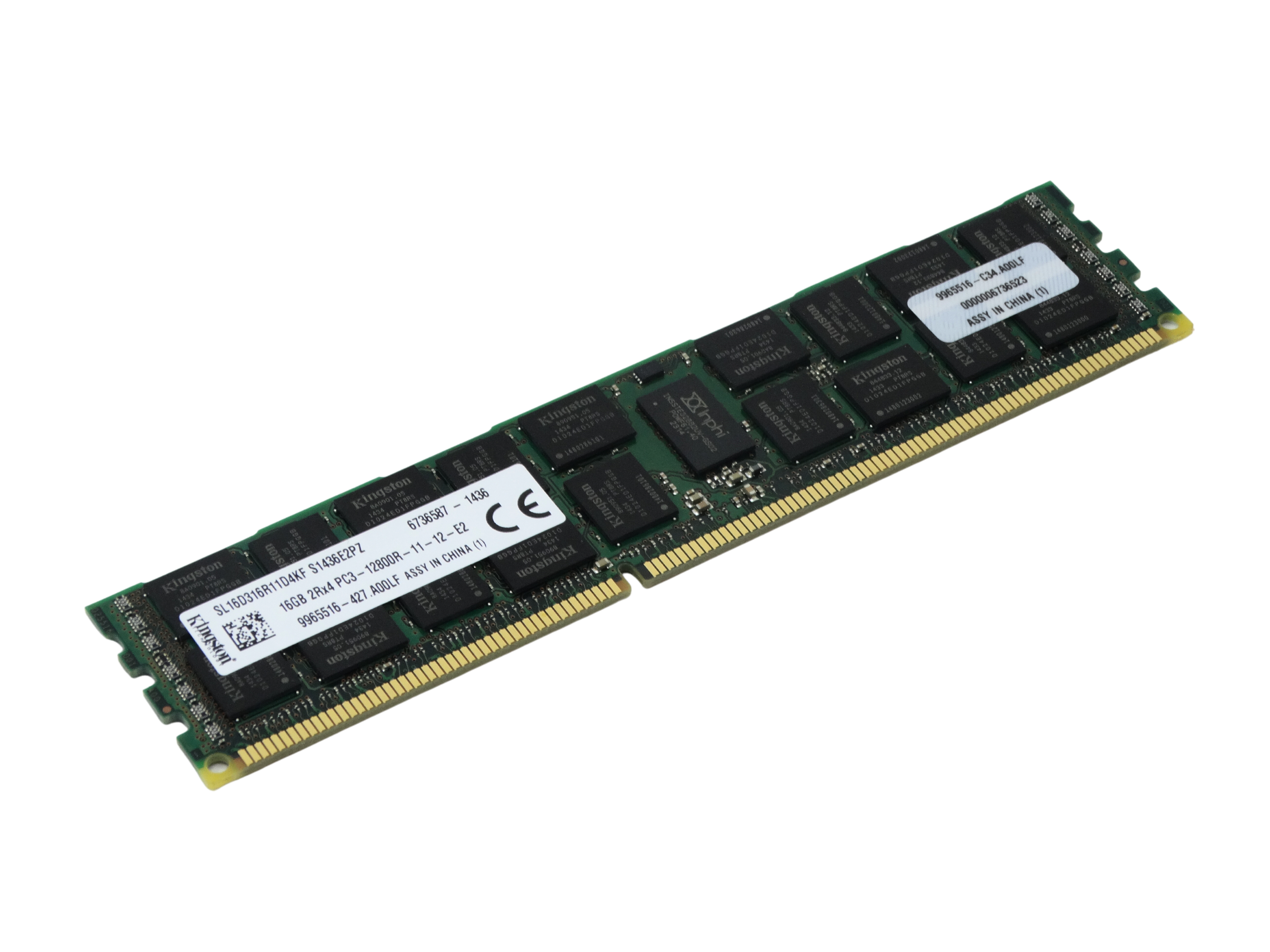 Kingston 16GB 2Rx4 PC3-12800R DDR3 ECC Registered Memory (672633-B21-3RDPARTY)