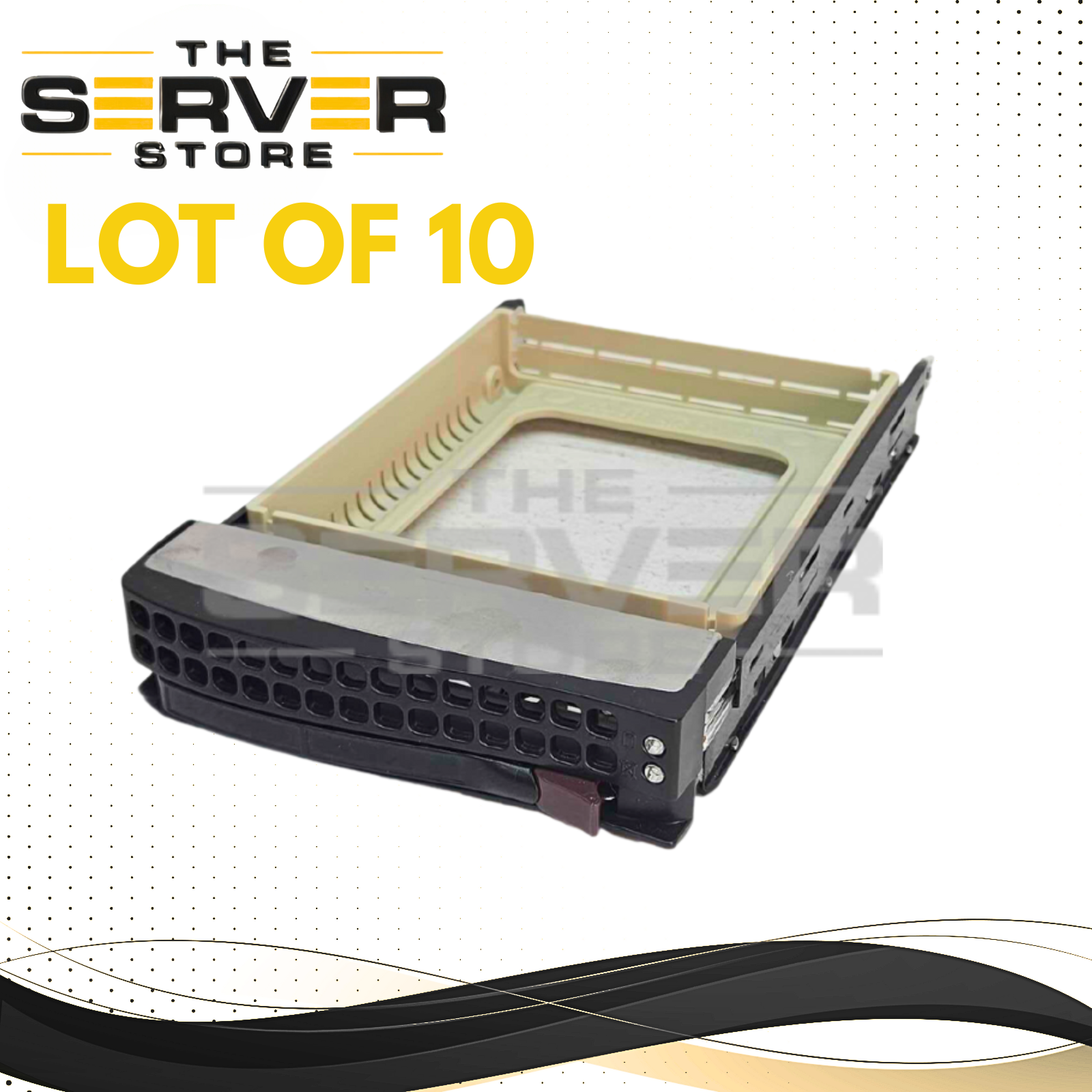 (LOT OF 10) Supermicro 3.5" SAS/SATA HDD Caddy Tray 01-SC93301-XX00C104