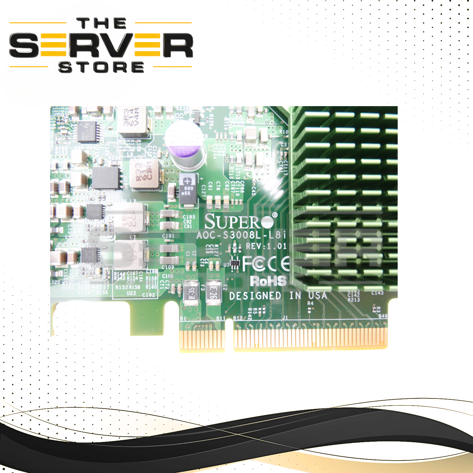 SuperMicro 12GB/s 8-Port SAS-3 PCIe RAID Controller Rev 1.01 AOC-S3008L-L8i