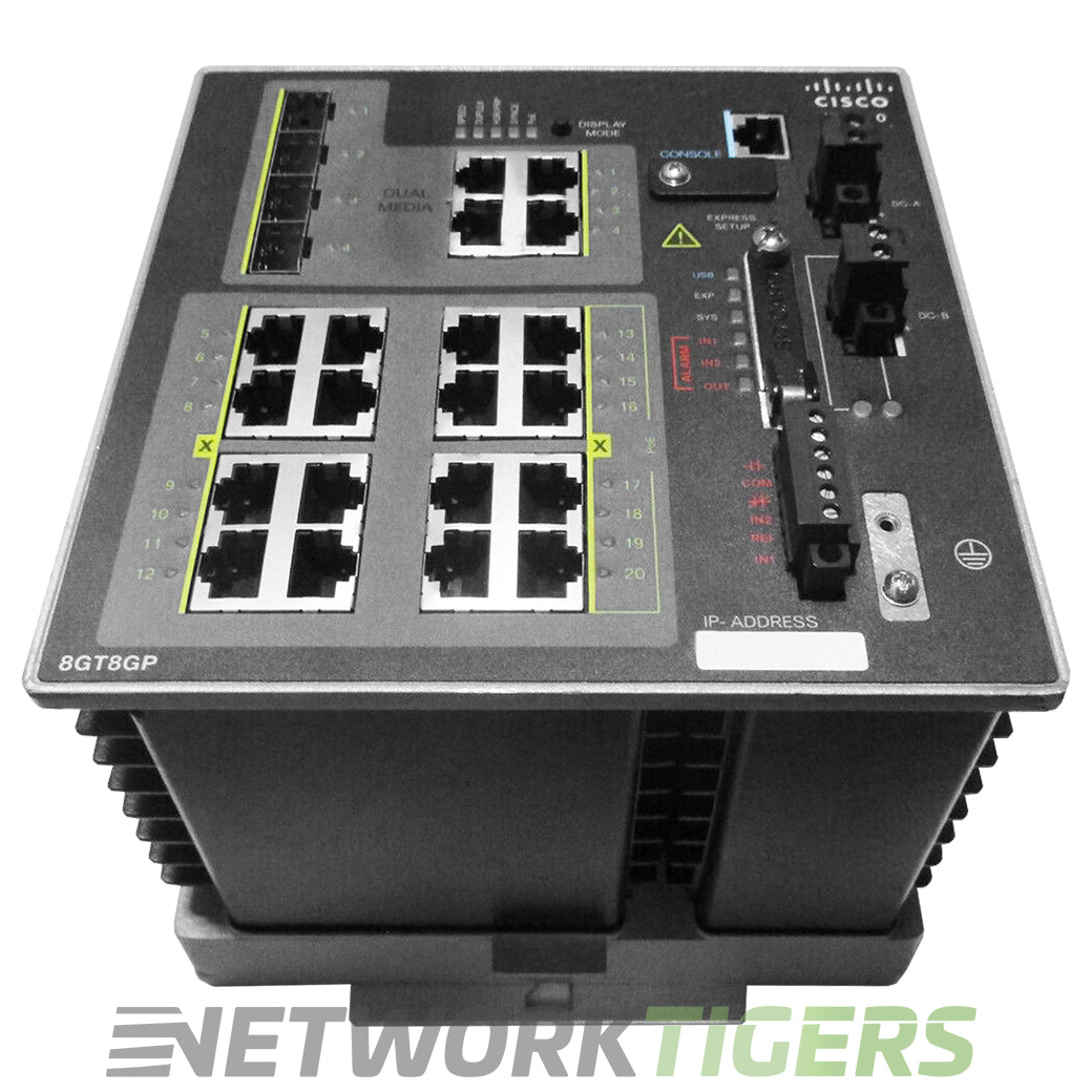 NEW Cisco IE-4000-8GT8GP4G-E 16x 1GB (8x PoE) RJ45 4x 1GB Combo Switch