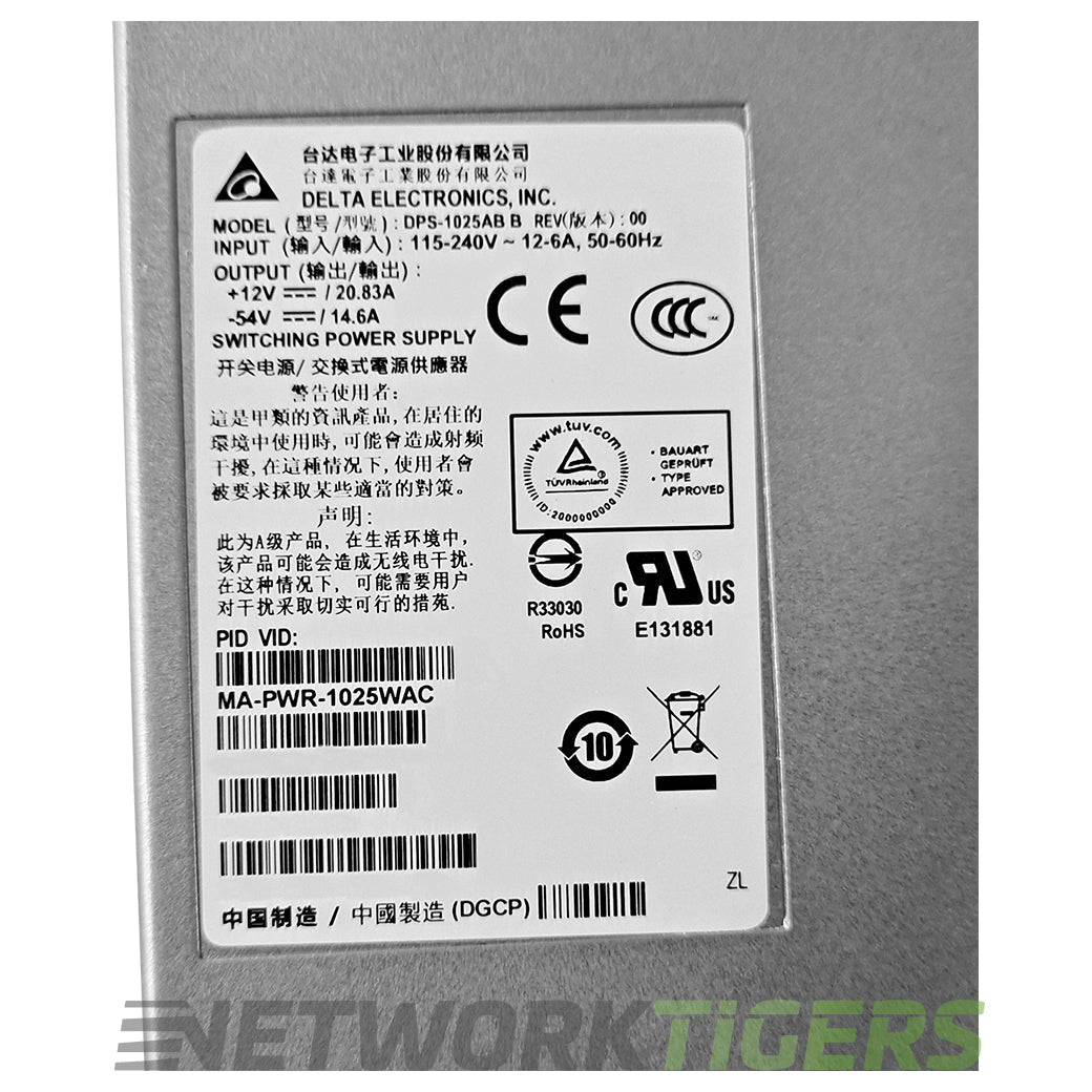 NEW Cisco Meraki MS250 Series MA-PWR-1025WAC 1025W AC Switch Power Supply