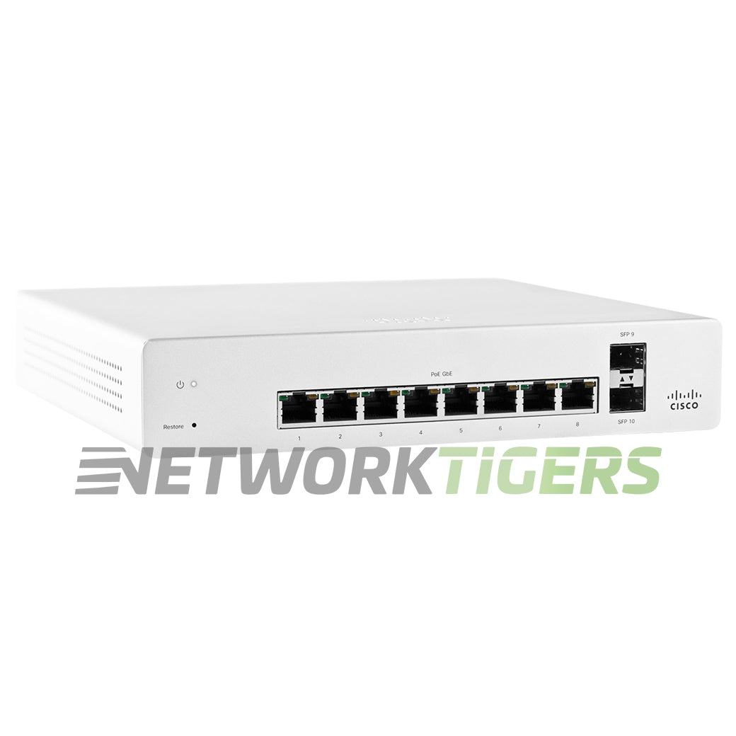 NEW Cisco Meraki MS220-8 8x 1GB RJ-45 2x 1GB SFP+ Unclaimed Switch