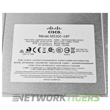 Carregar imagem no visualizador da galeria, NEW Cisco Meraki MS350-24P-HW 24x 1GB PoE+ RJ-45 4x 10GB SFP+ Unclaimed Switch
