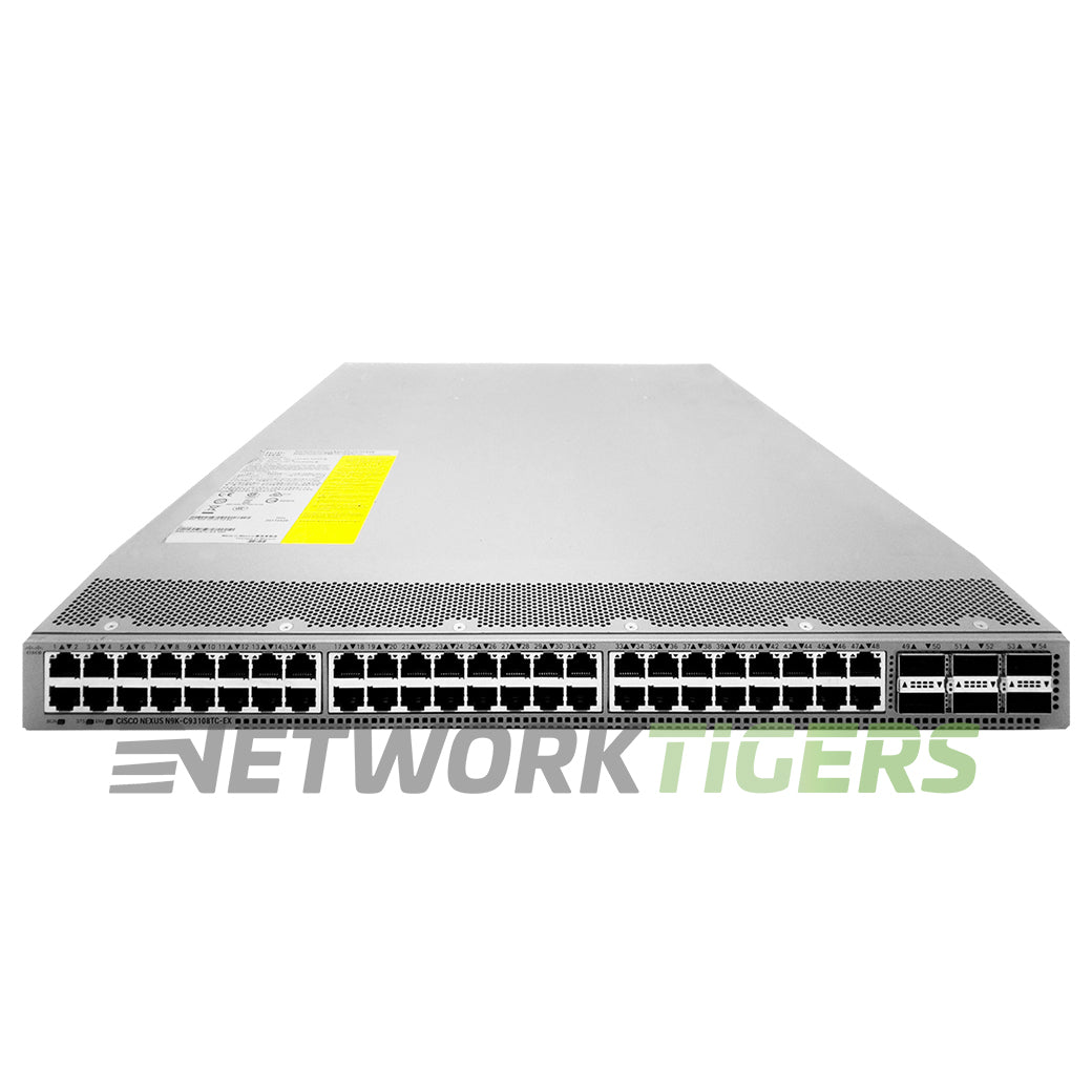 NEW Cisco N9K-C93108TC-FX3P 48x MultiGB UPoE RJ-45 6x 100GB QSFP28 FB Air Switch