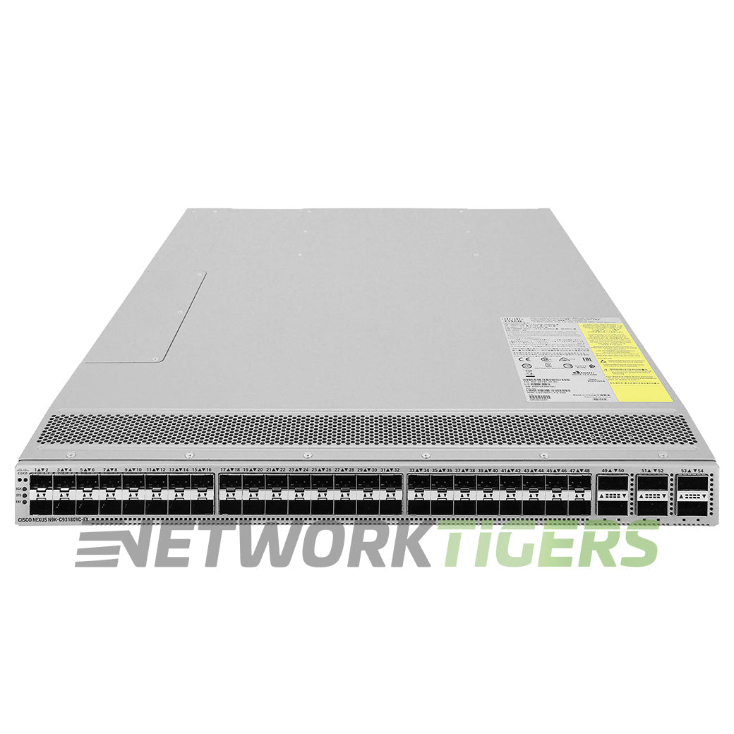 NEW Cisco N9K-C93180YC-FX3 48x 25GB SFP28 6x 100GB QSFP28 F-B Air Switch