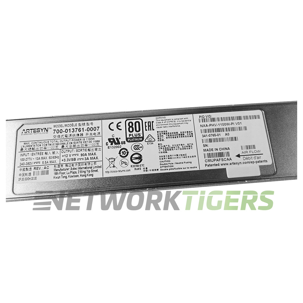 Cisco NXA-PHV-1100W-PE 1100W AC Platinum HV-AC-DC Back-to-Front Airflow PSU