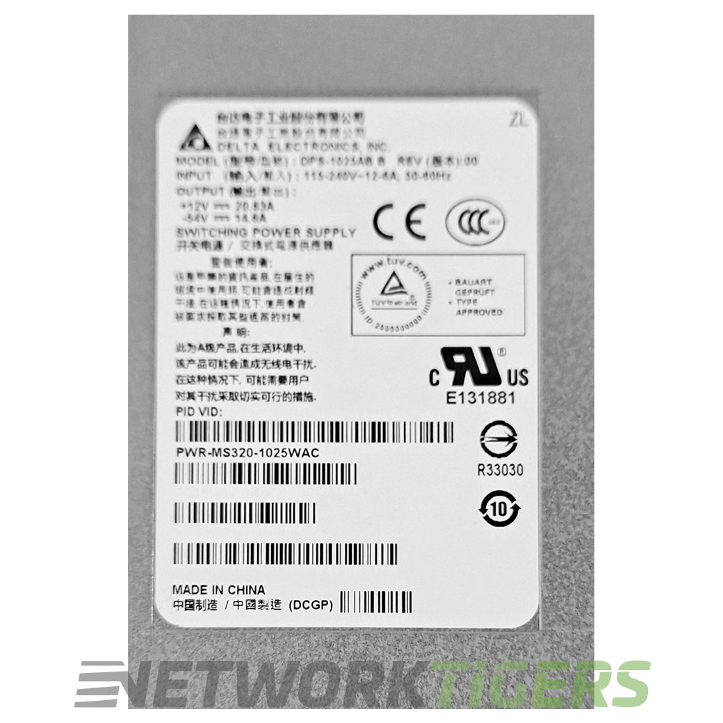 Cisco Meraki PWR-MS320-1025WAC MS-PWR-1025WAC 1025W AC Switch Power Supply