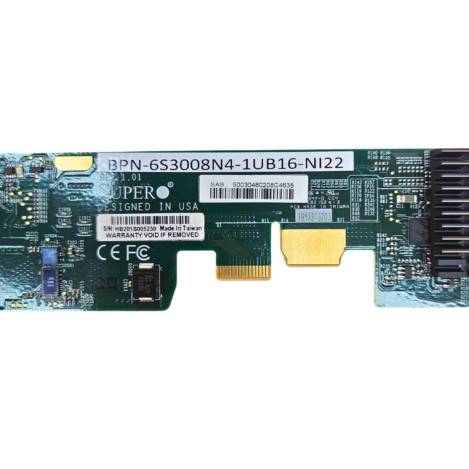 Supermicro Backplane  (BPN-6S3008N4-1UB16-NI22)