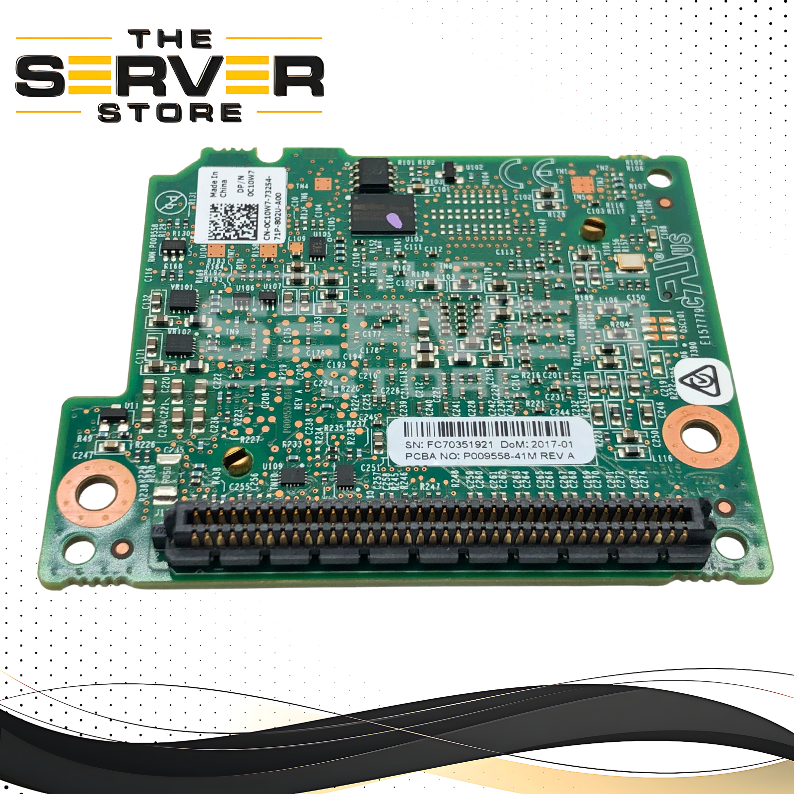 Dell Emulex Dual-Port 10GbE SFP+ Blade Network Daughter Card (BNDC) for PowerEdge M-Series Servers. P/N: C10W7, 0C10W7.