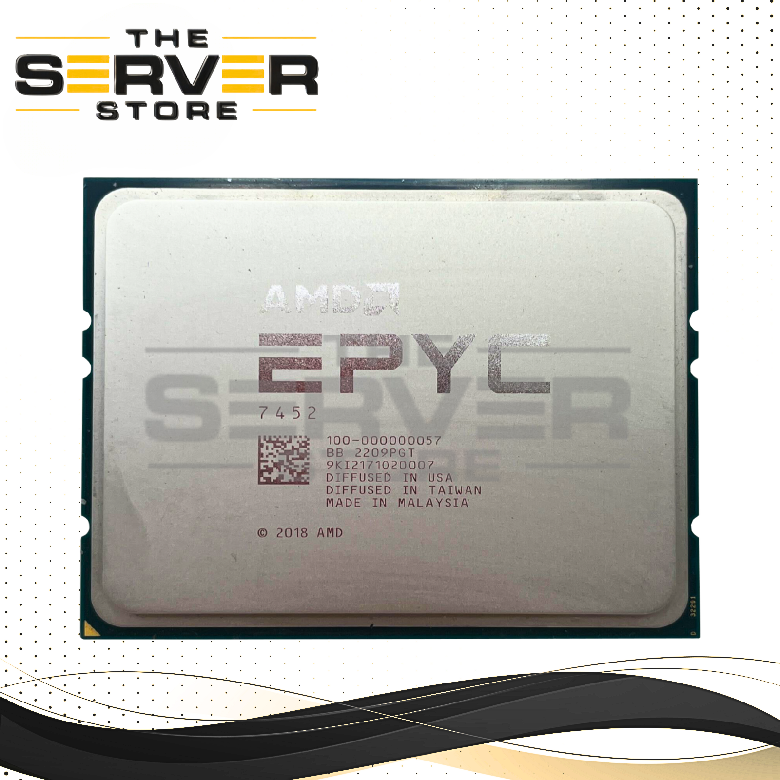 AMD EPYC 7452 2.35GHz 32 Core 128MB 155W SP3 CPU (Dell Locked) 100-000000057