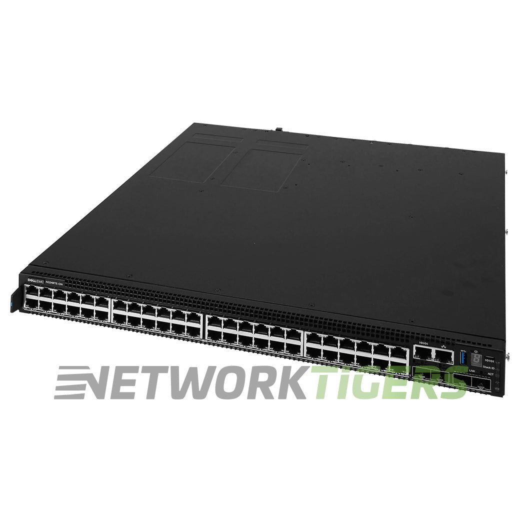 Dell N3248TE-ON 48x 1GB RJ45 4x 10GB SFP+ 2x 100GB QSFP28 F-B Air OS10 Switch